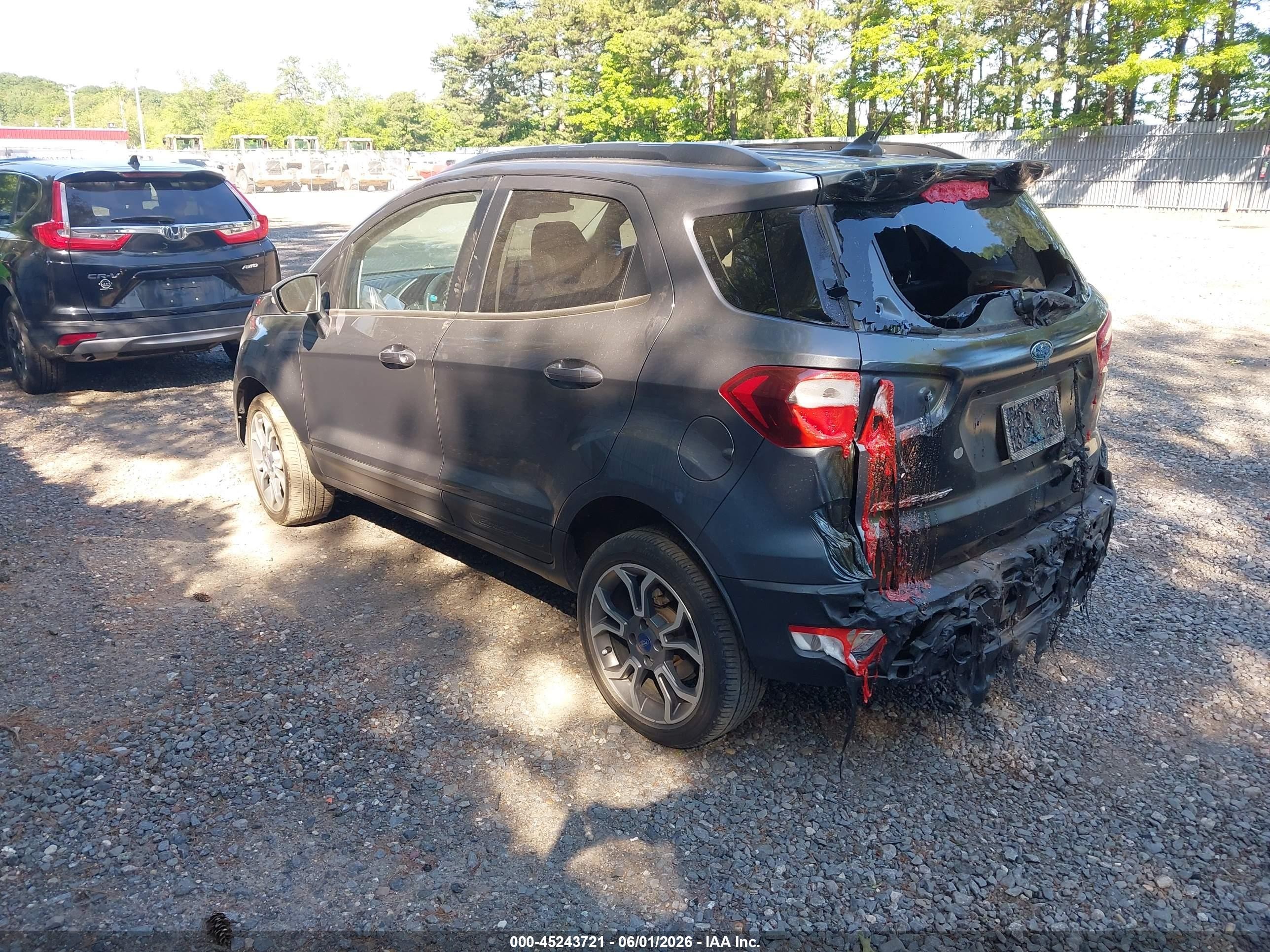 2020 Ford Ecosport Ses Gray vin: MAJ6S3JL3LC312689