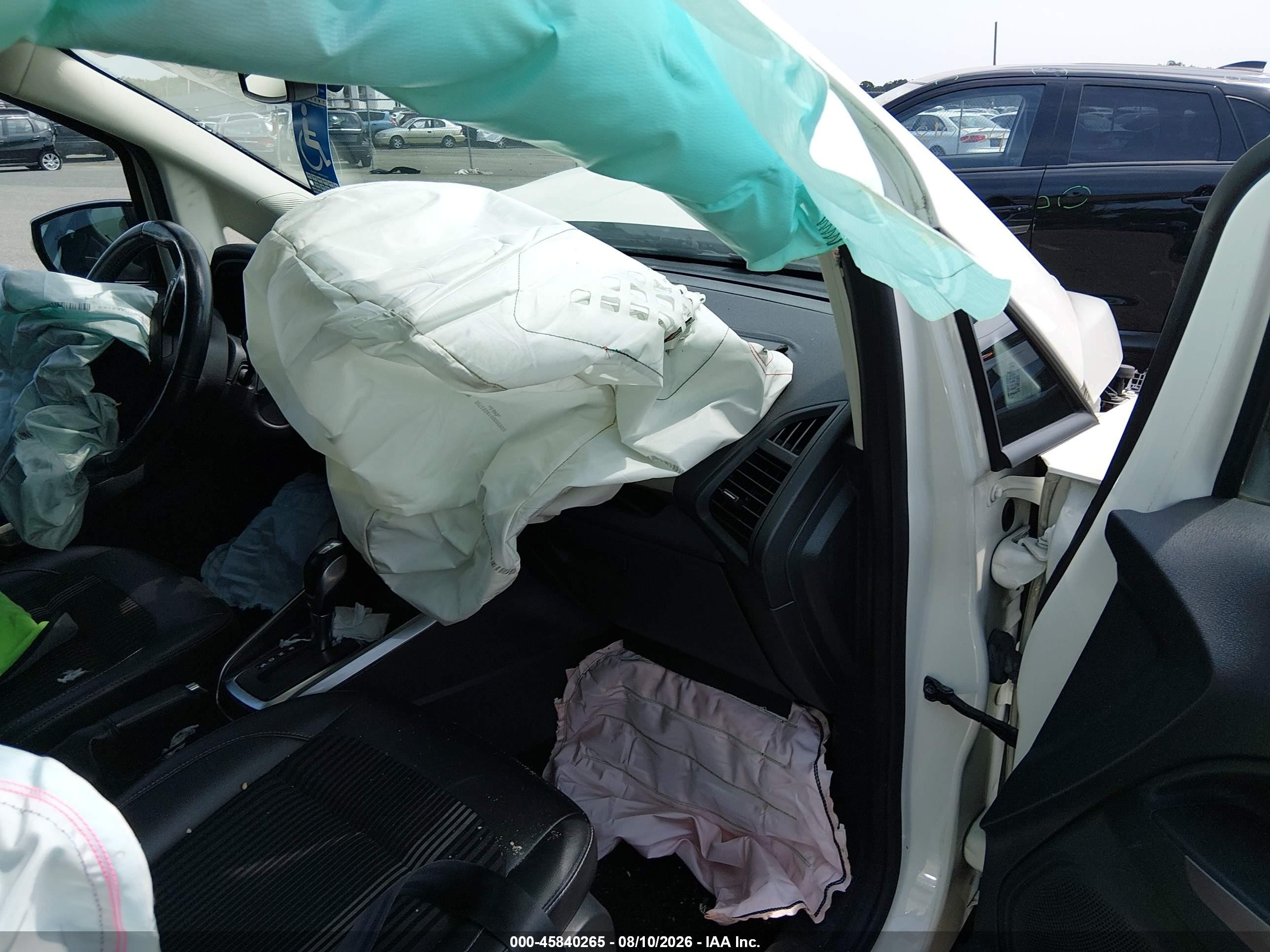 2020 Ford Ecosport Ses White vin: MAJ6S3JL5LC367807