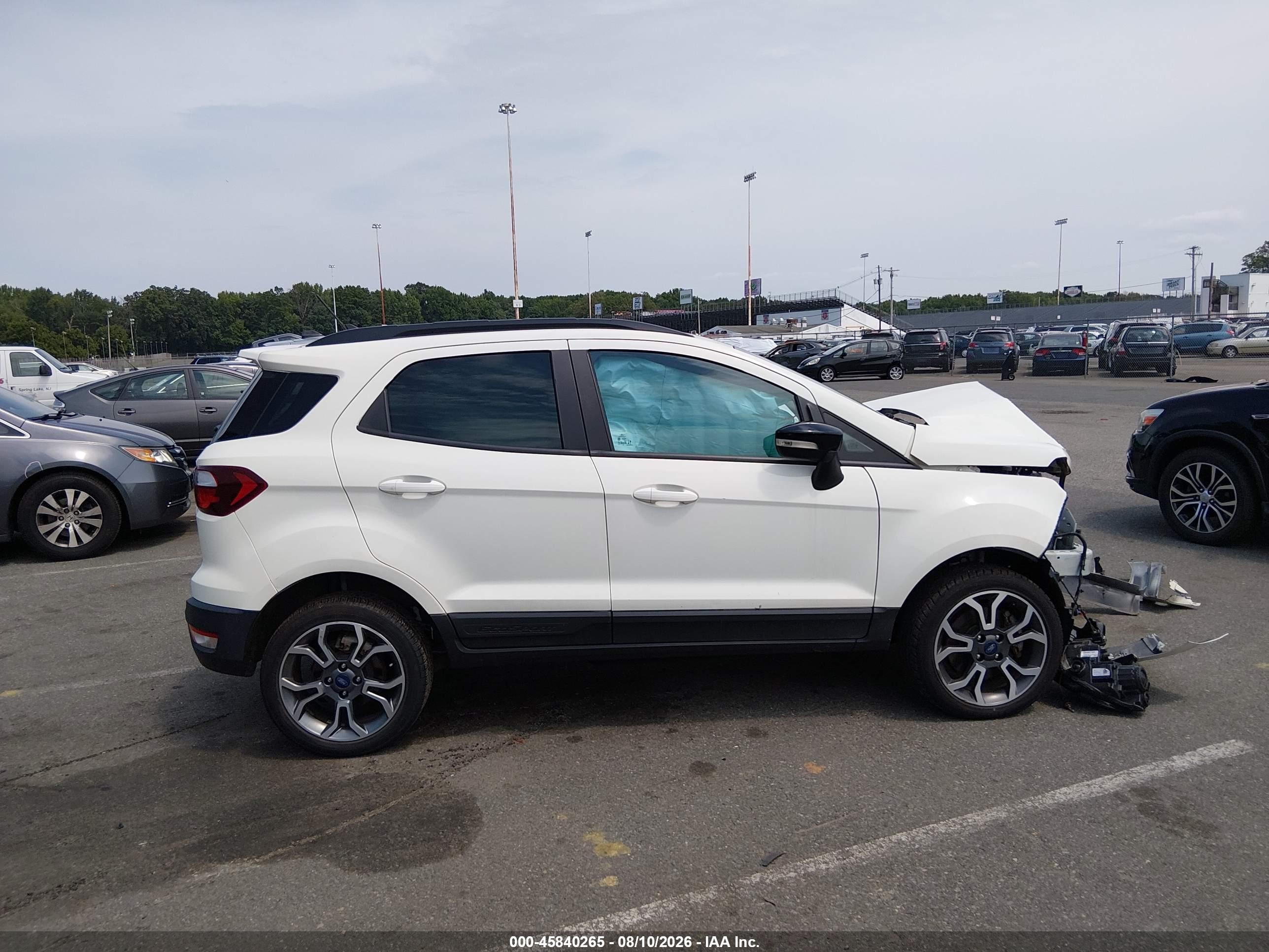 2020 Ford Ecosport Ses White vin: MAJ6S3JL5LC367807