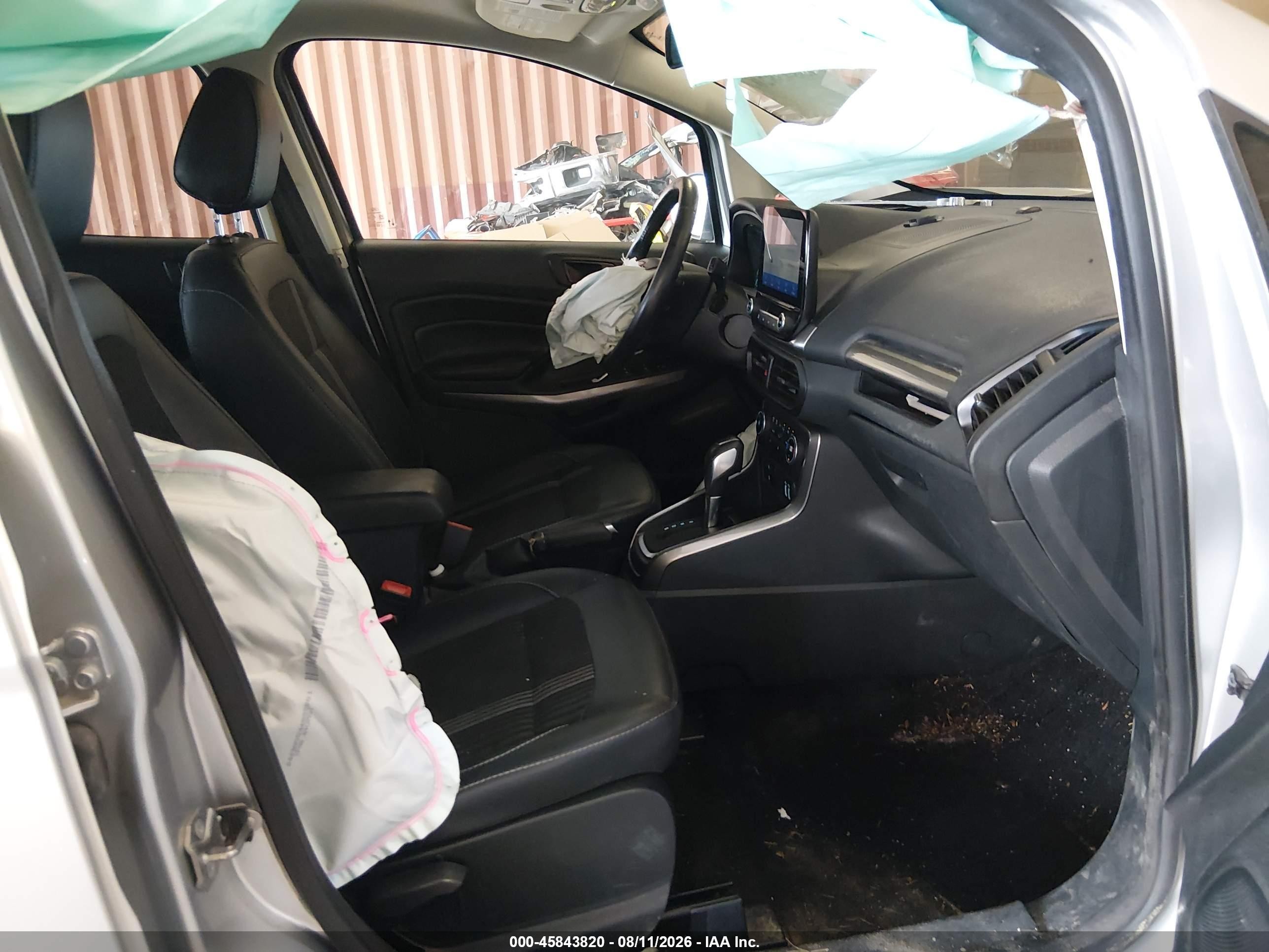 2021 Ford Ecosport Ses Silver vin: MAJ6S3JL5MC440840