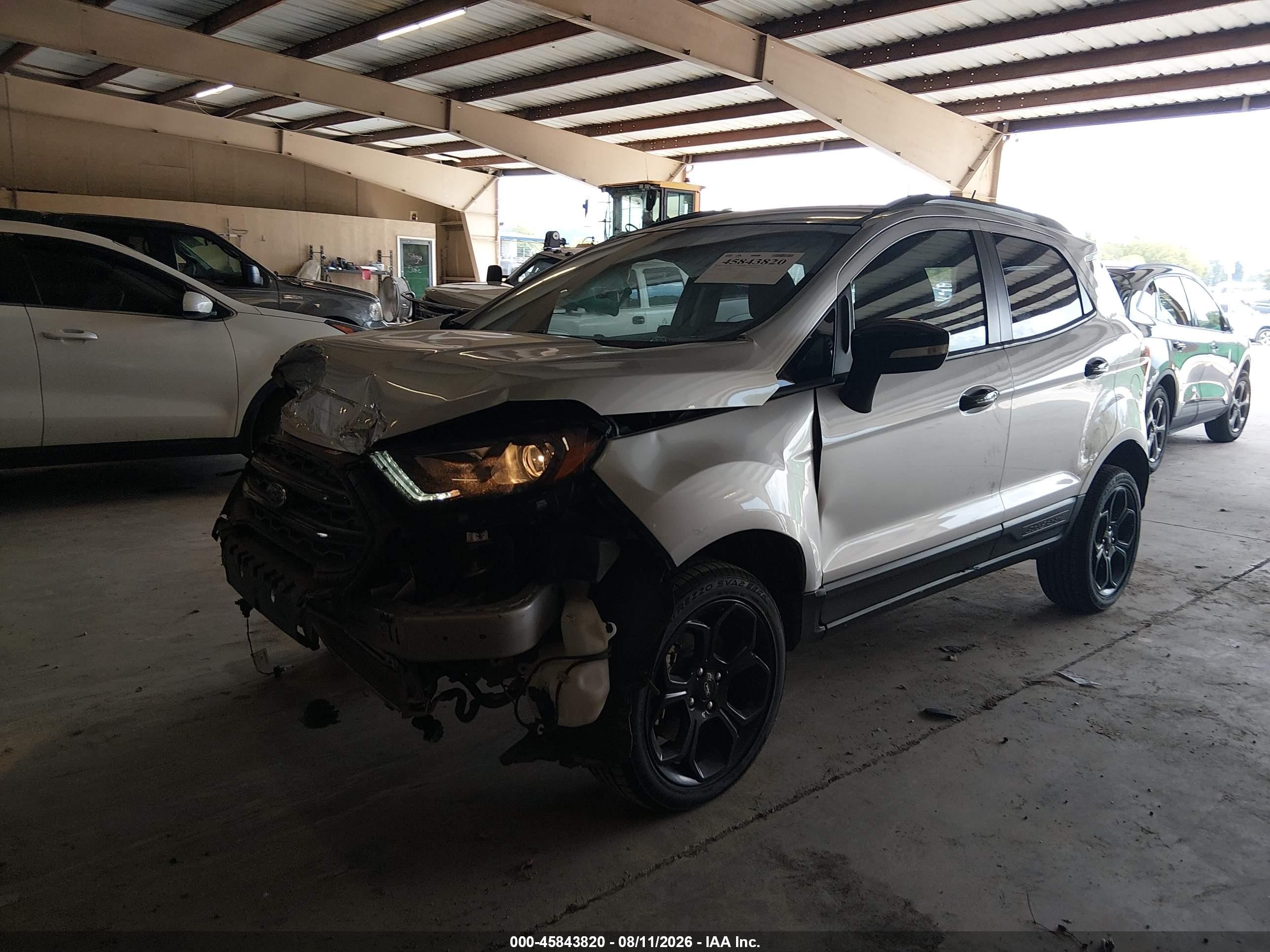 2021 Ford Ecosport Ses Silver vin: MAJ6S3JL5MC440840