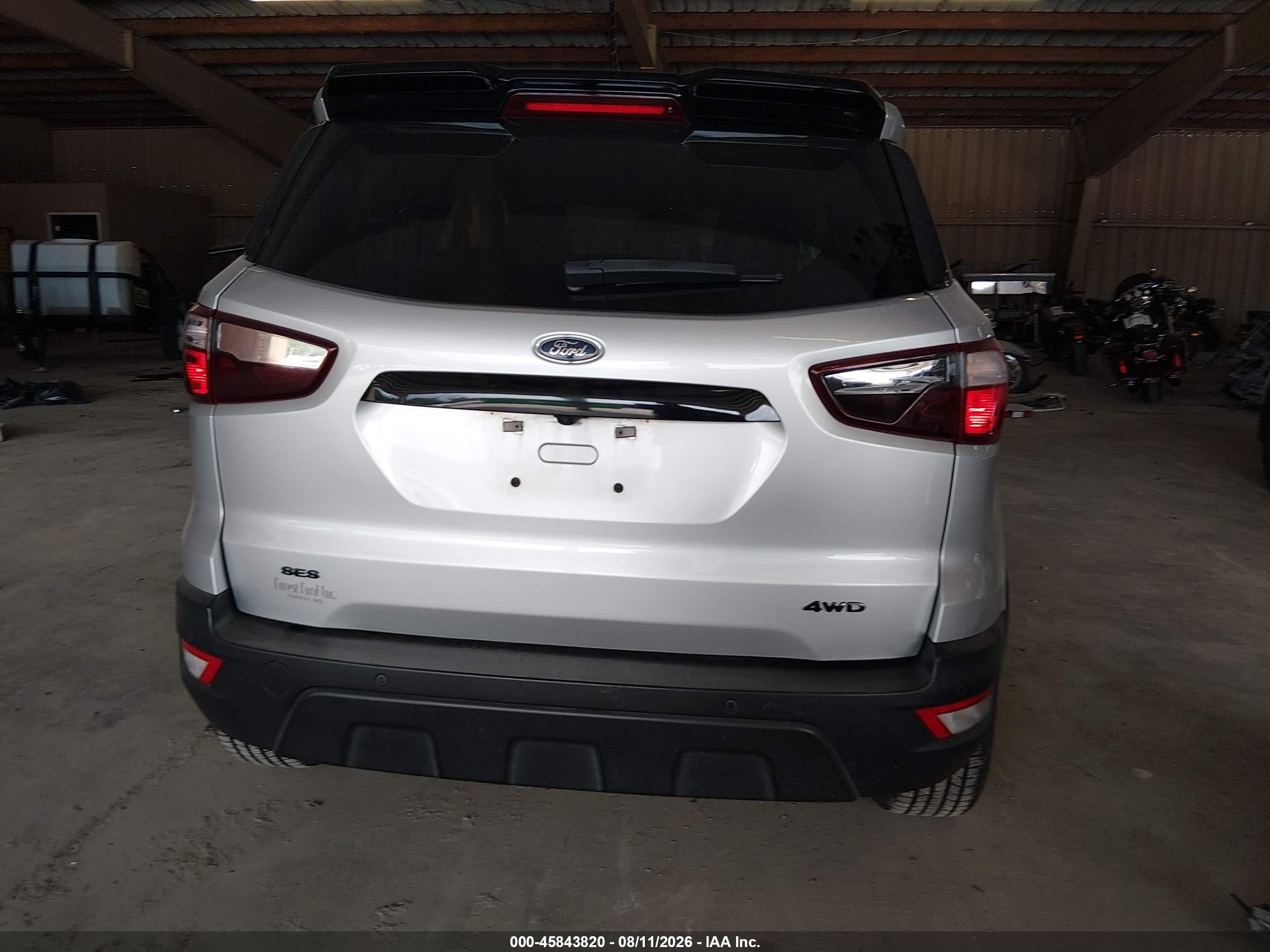 2021 Ford Ecosport Ses Silver vin: MAJ6S3JL5MC440840