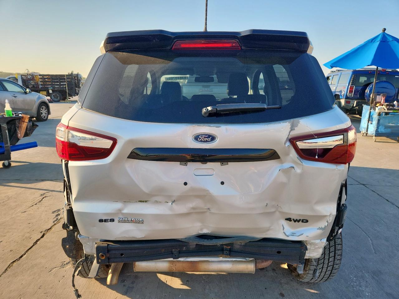 2021 Ford Ecosport Ses Серебряный vin: MAJ6S3JL6MC455038