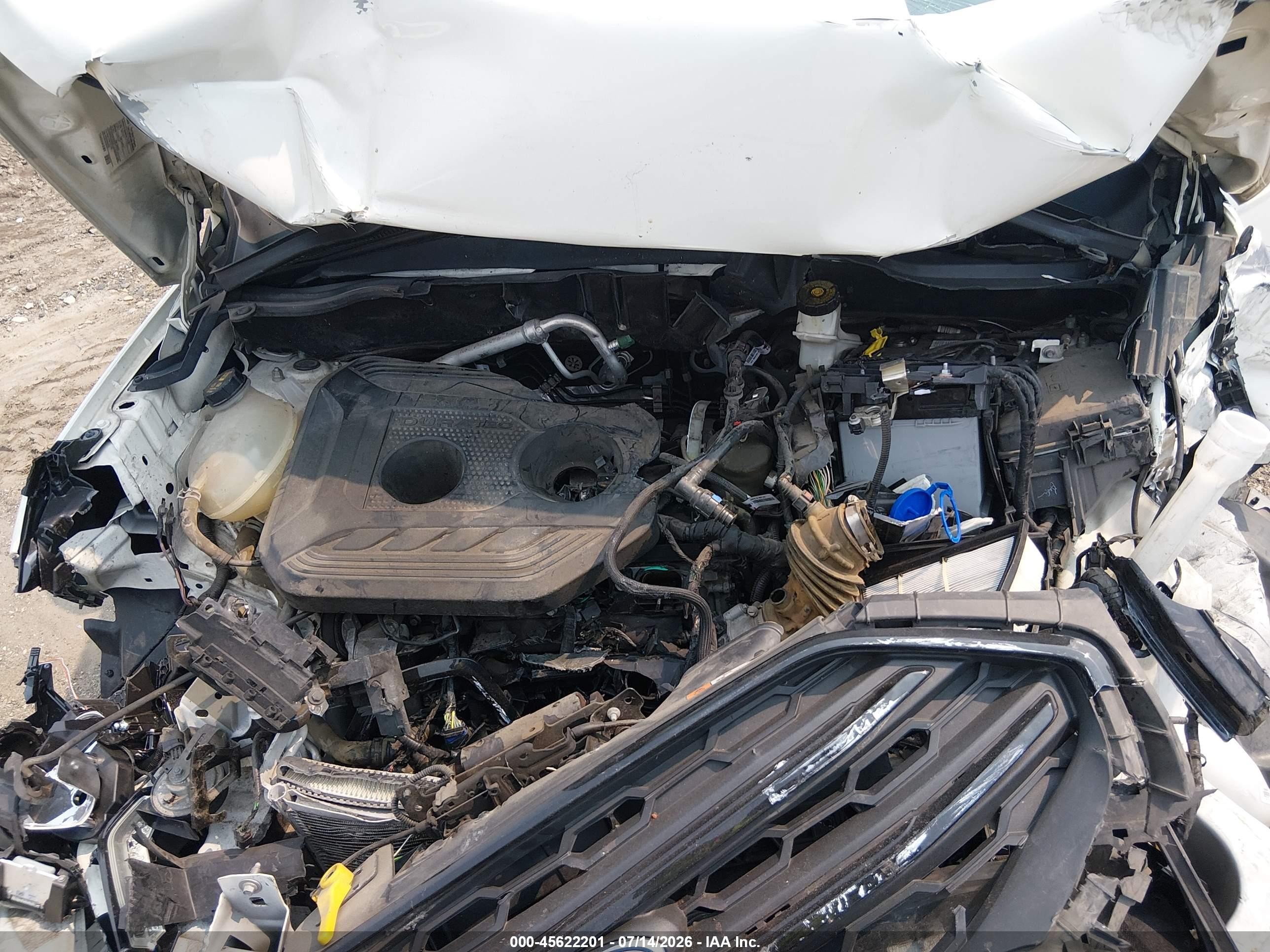 2019 Ford Ecosport Ses White vin: MAJ6S3JL8KC306613