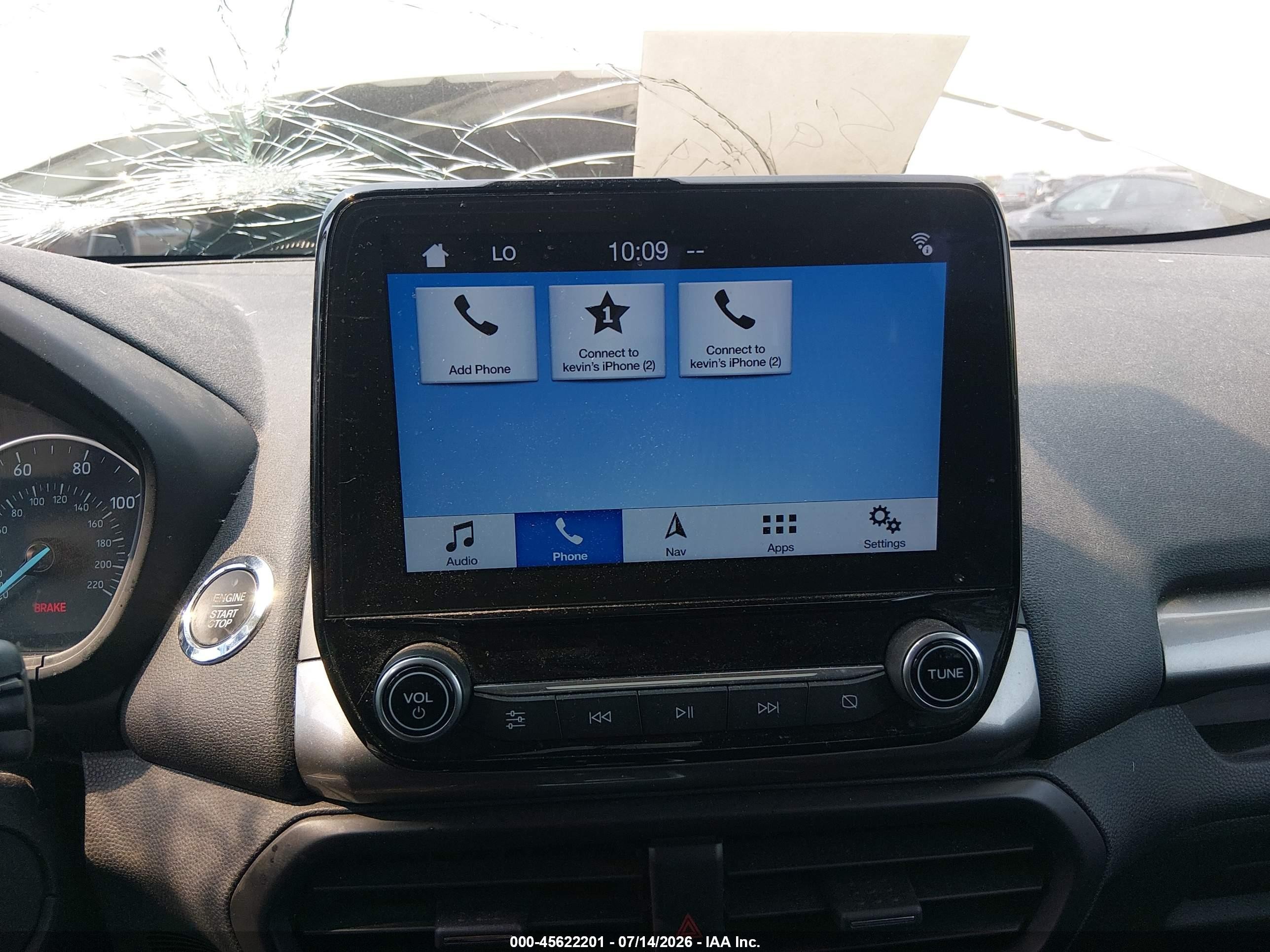 2019 Ford Ecosport Ses White vin: MAJ6S3JL8KC306613