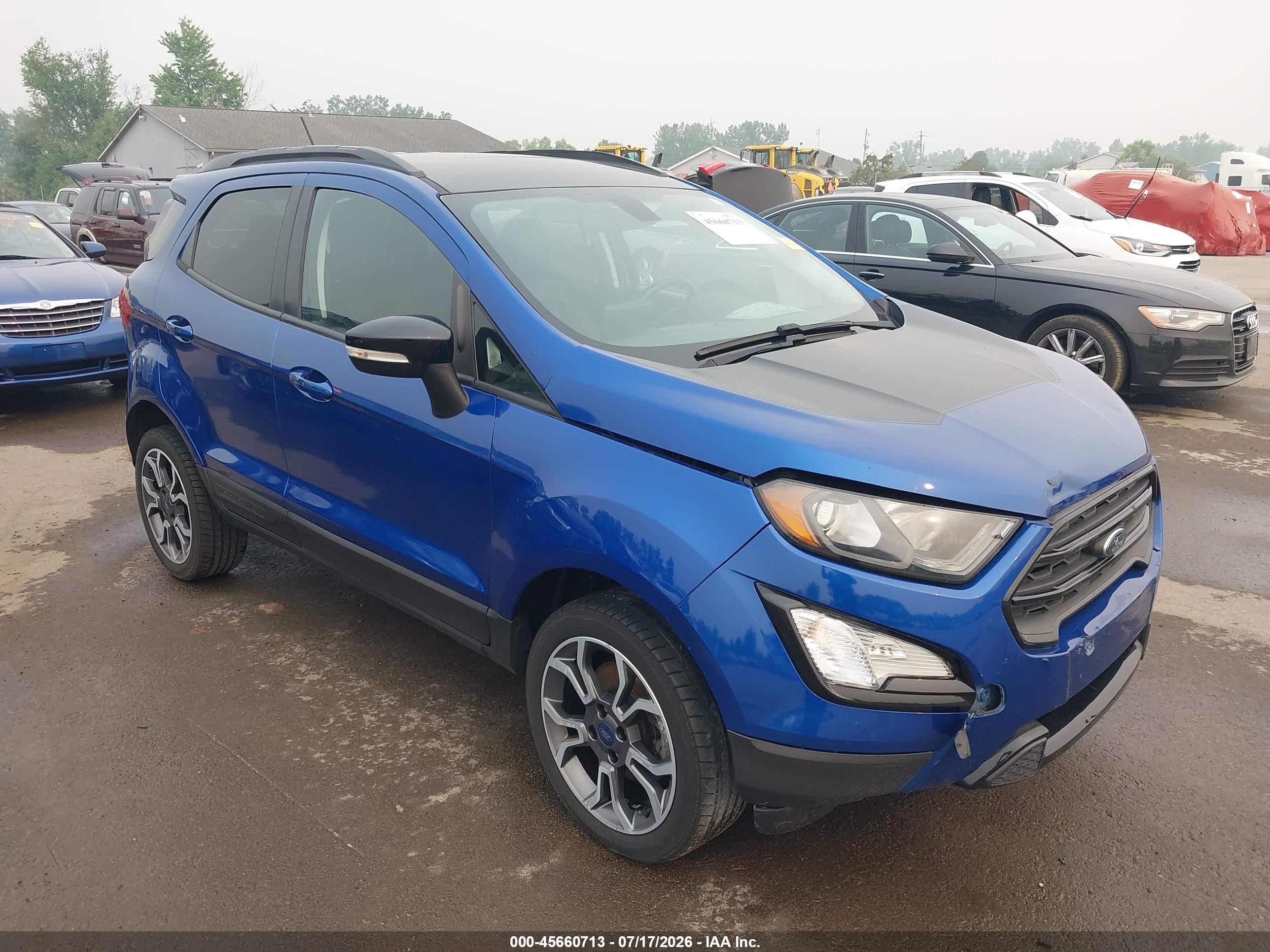 2020 Ford Ecosport Ses Blue vin: MAJ6S3JL9LC331912