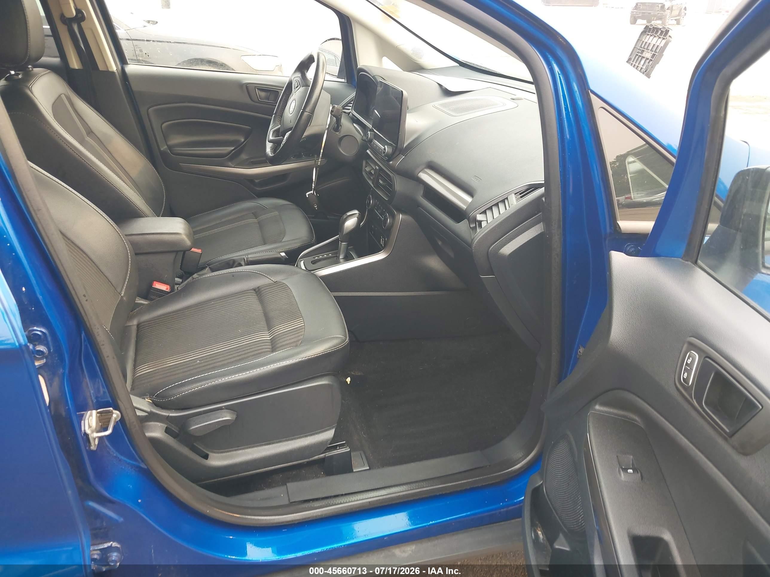 2020 Ford Ecosport Ses Синий vin: MAJ6S3JL9LC331912
