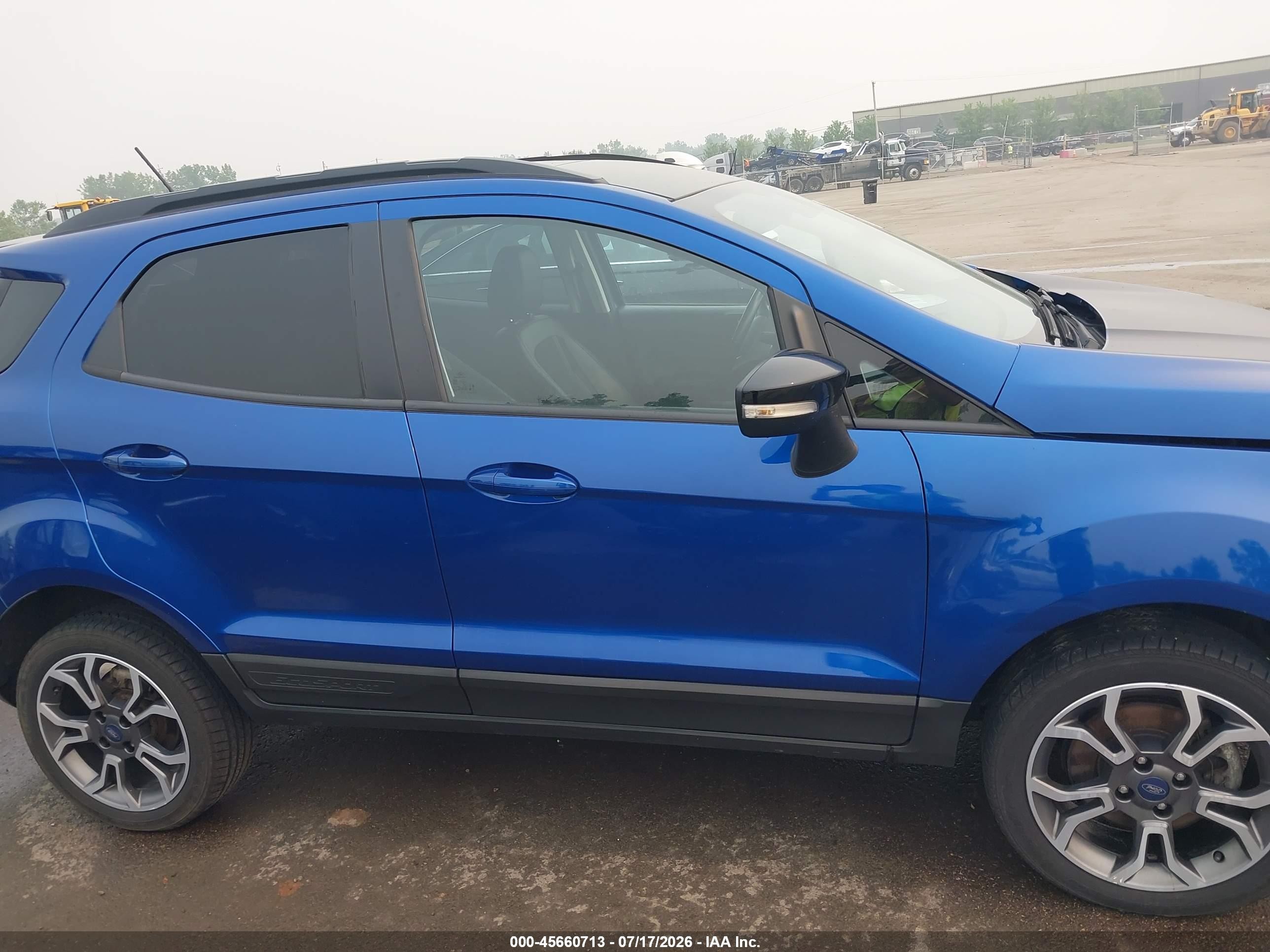 2020 Ford Ecosport Ses Синий vin: MAJ6S3JL9LC331912