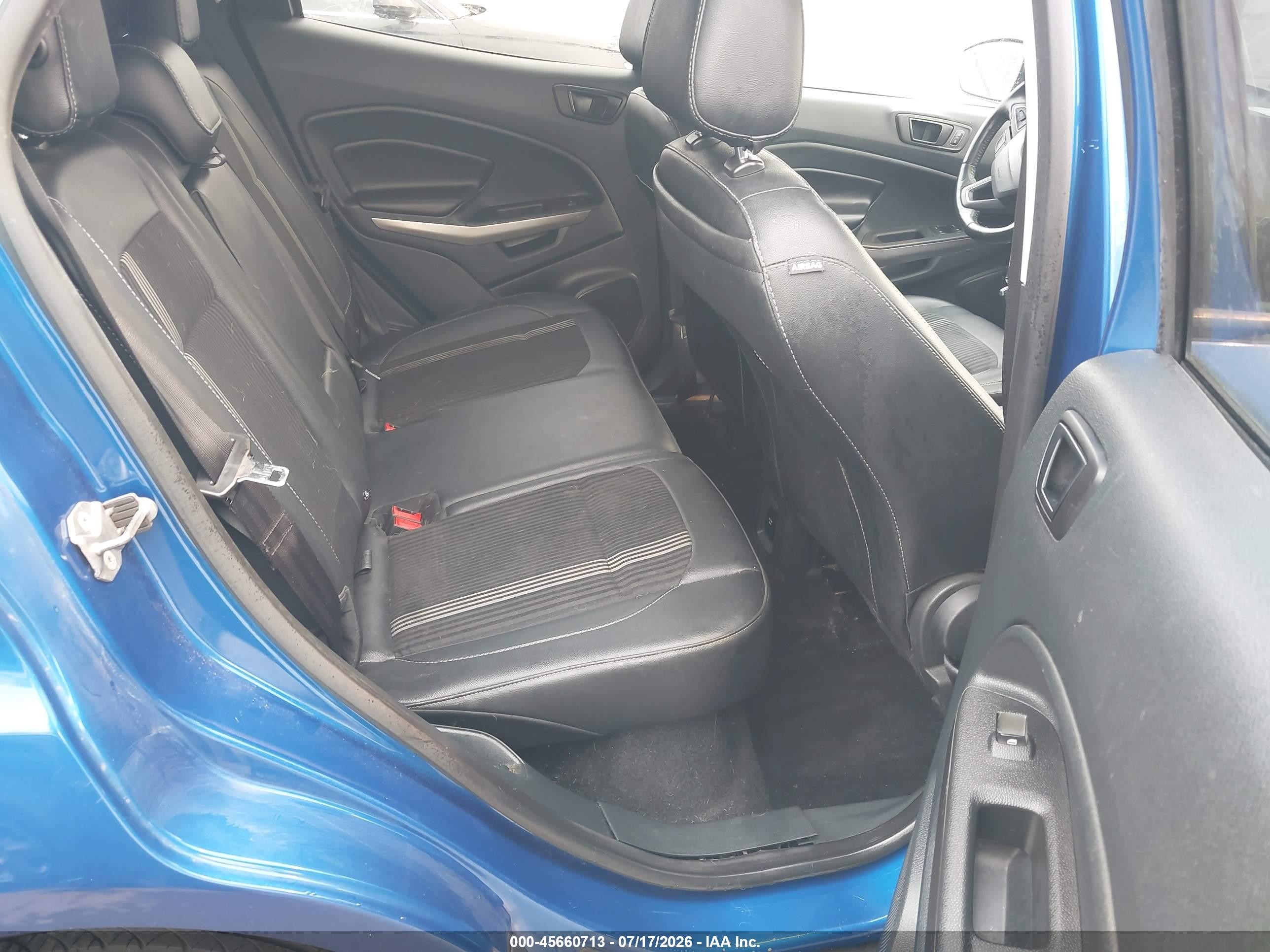 2020 Ford Ecosport Ses Синий vin: MAJ6S3JL9LC331912