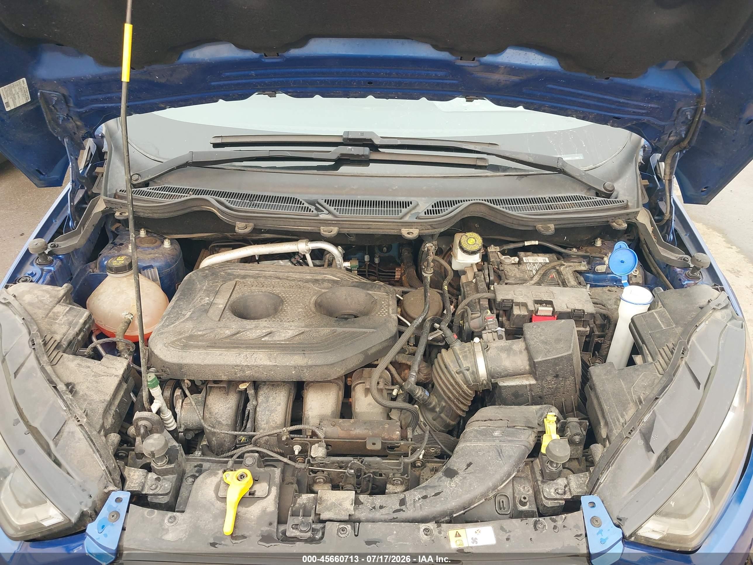 2020 Ford Ecosport Ses Синий vin: MAJ6S3JL9LC331912