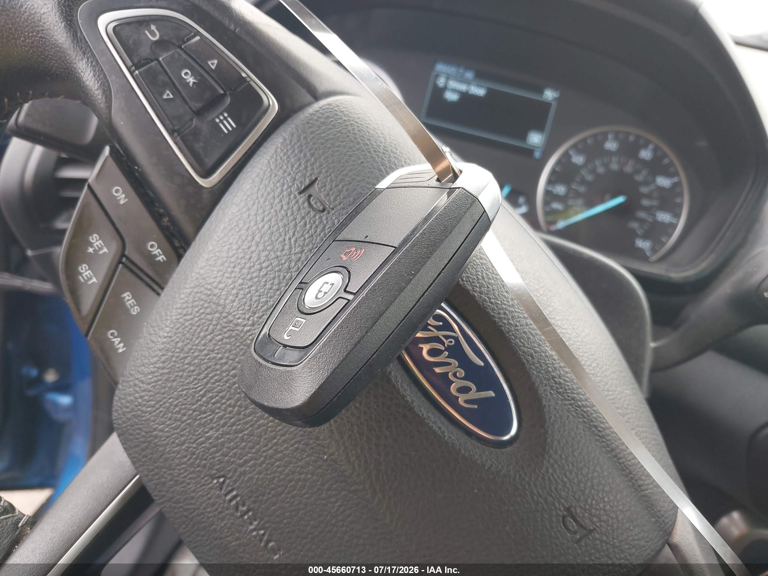 2020 Ford Ecosport Ses Синий vin: MAJ6S3JL9LC331912