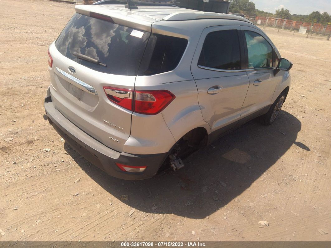 2020 Ford Ecosport Titanium Silver vin: MAJ6S3KL5LC351587