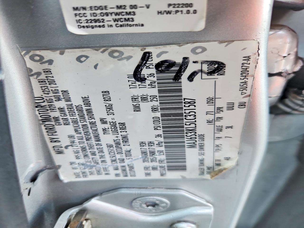 2020 Ford Ecosport Titanium Silver vin: MAJ6S3KL5LC351587
