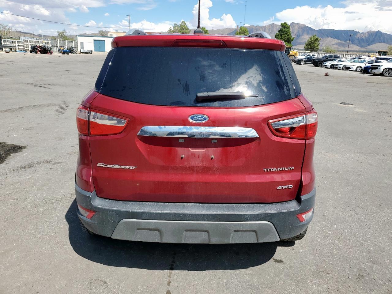 2020 Ford Ecosport Titanium Красный vin: MAJ6S3KL5LC376912