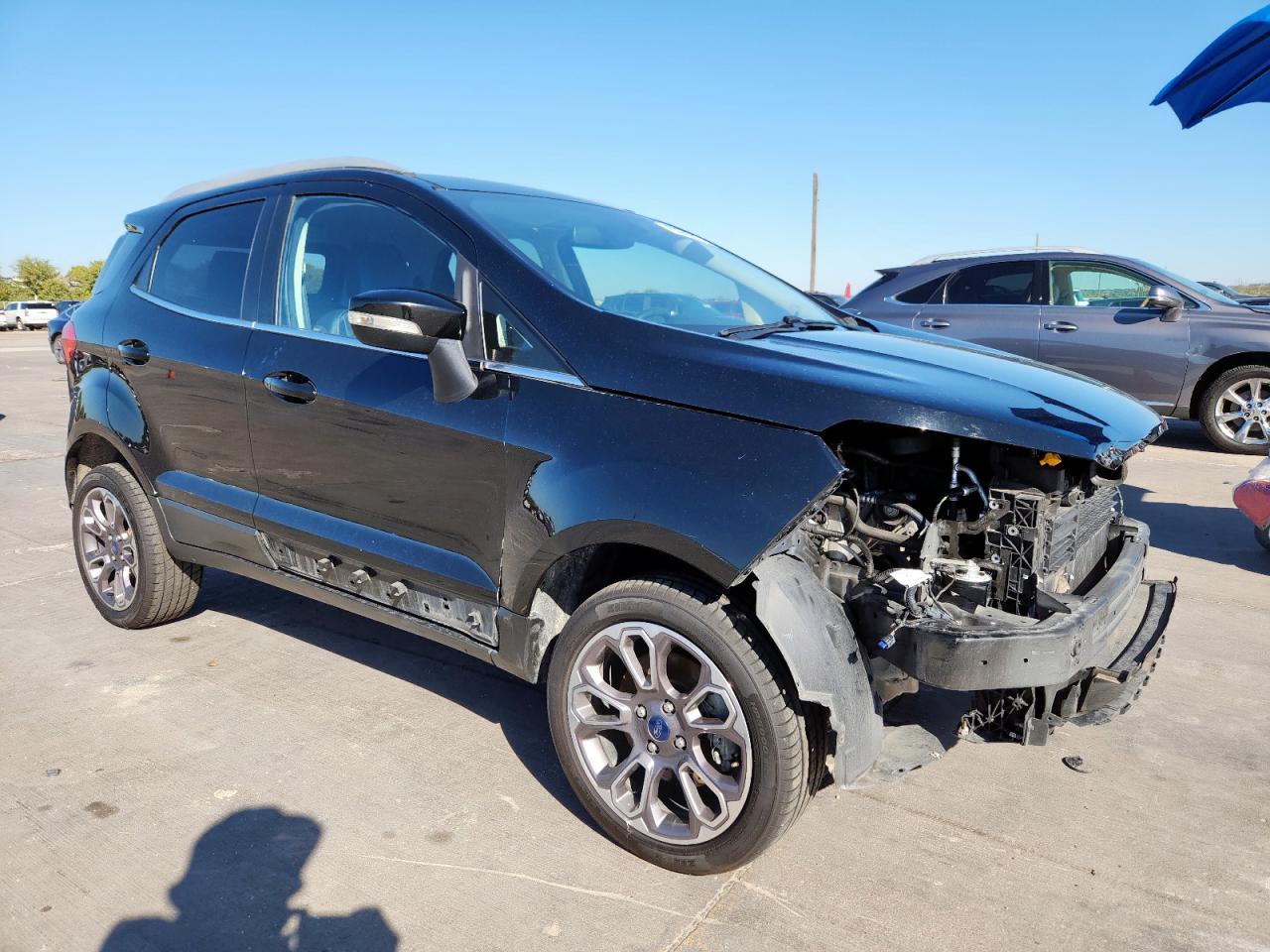 2021 Ford Ecosport Titanium Черный vin: MAJ6S3KL5MC401924