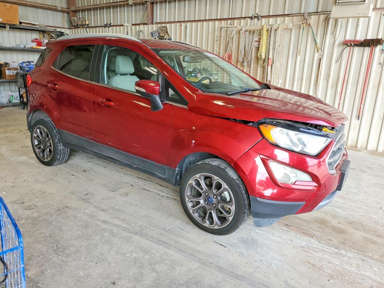 2021 Ford Ecosport Titanium Burgundy vin: MAJ6S3KL6MC407358