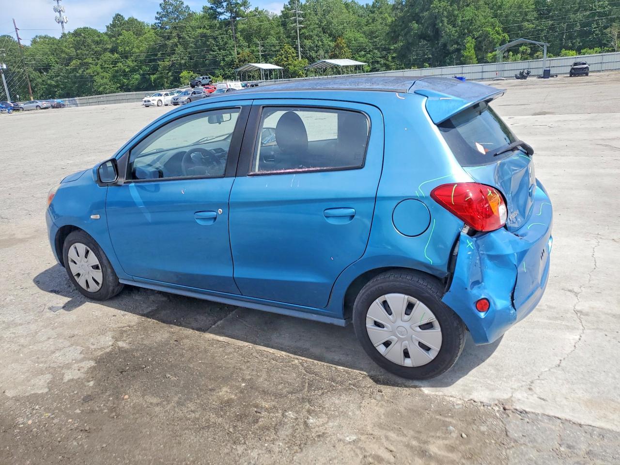 2014 Mitsubishi Mirage De Blue vin: ML32A3HJ0EH018109