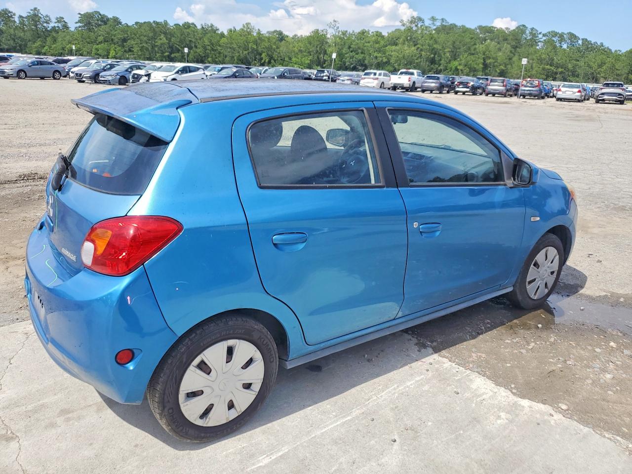 2014 Mitsubishi Mirage De Blue vin: ML32A3HJ0EH018109