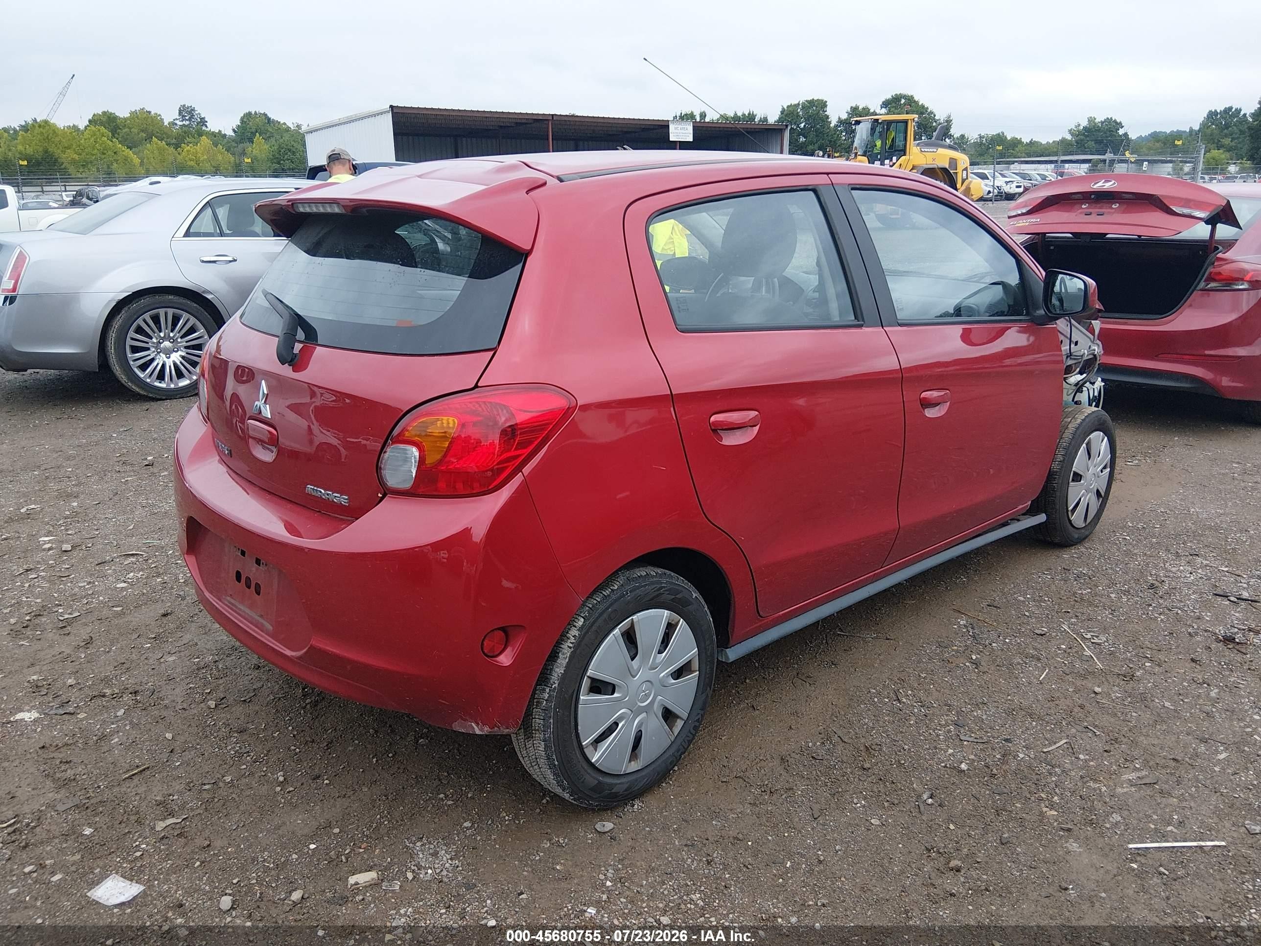 2014 Mitsubishi Mirage De Red vin: ML32A3HJ0EH022970