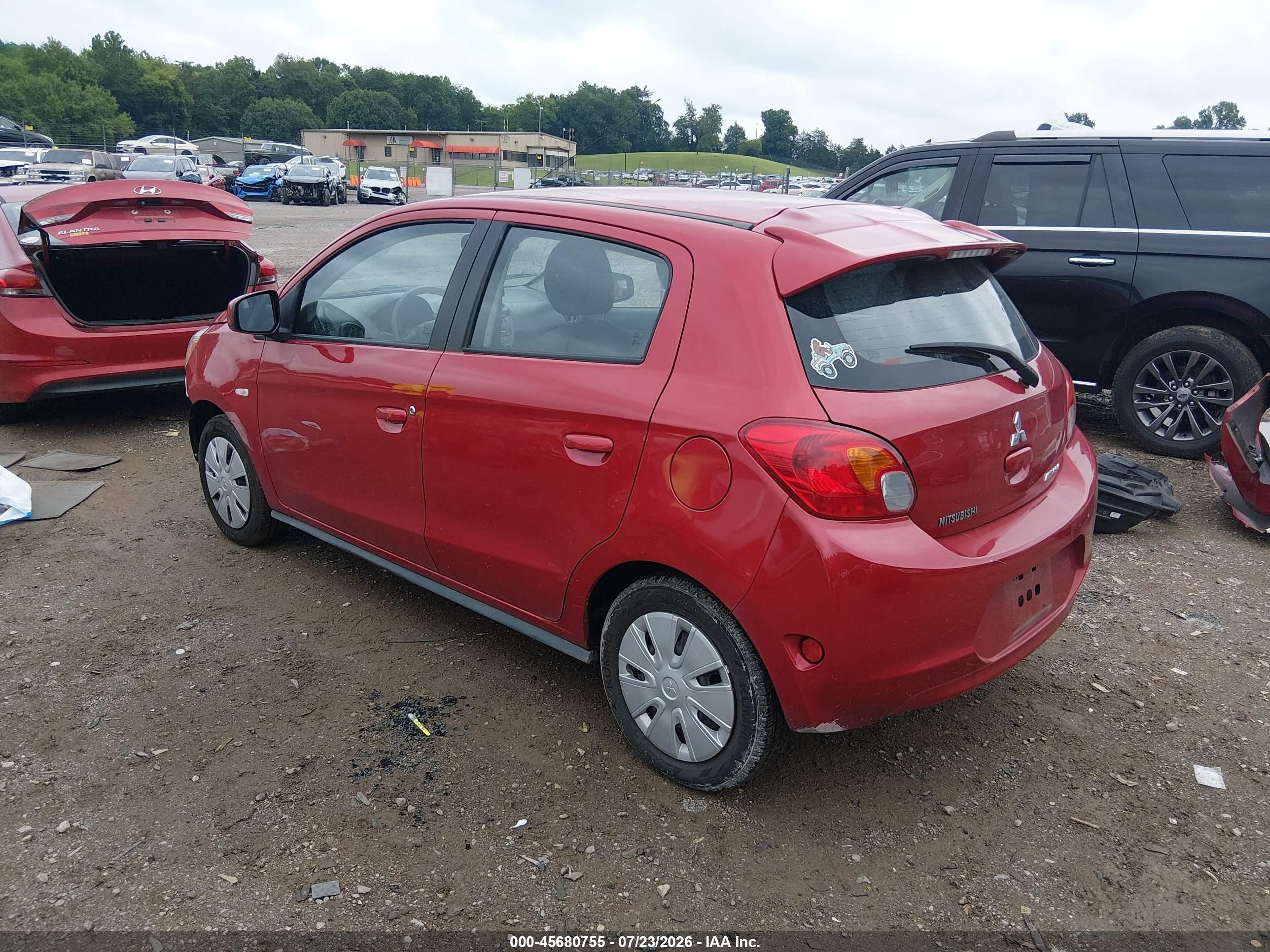 2014 Mitsubishi Mirage De Red vin: ML32A3HJ0EH022970