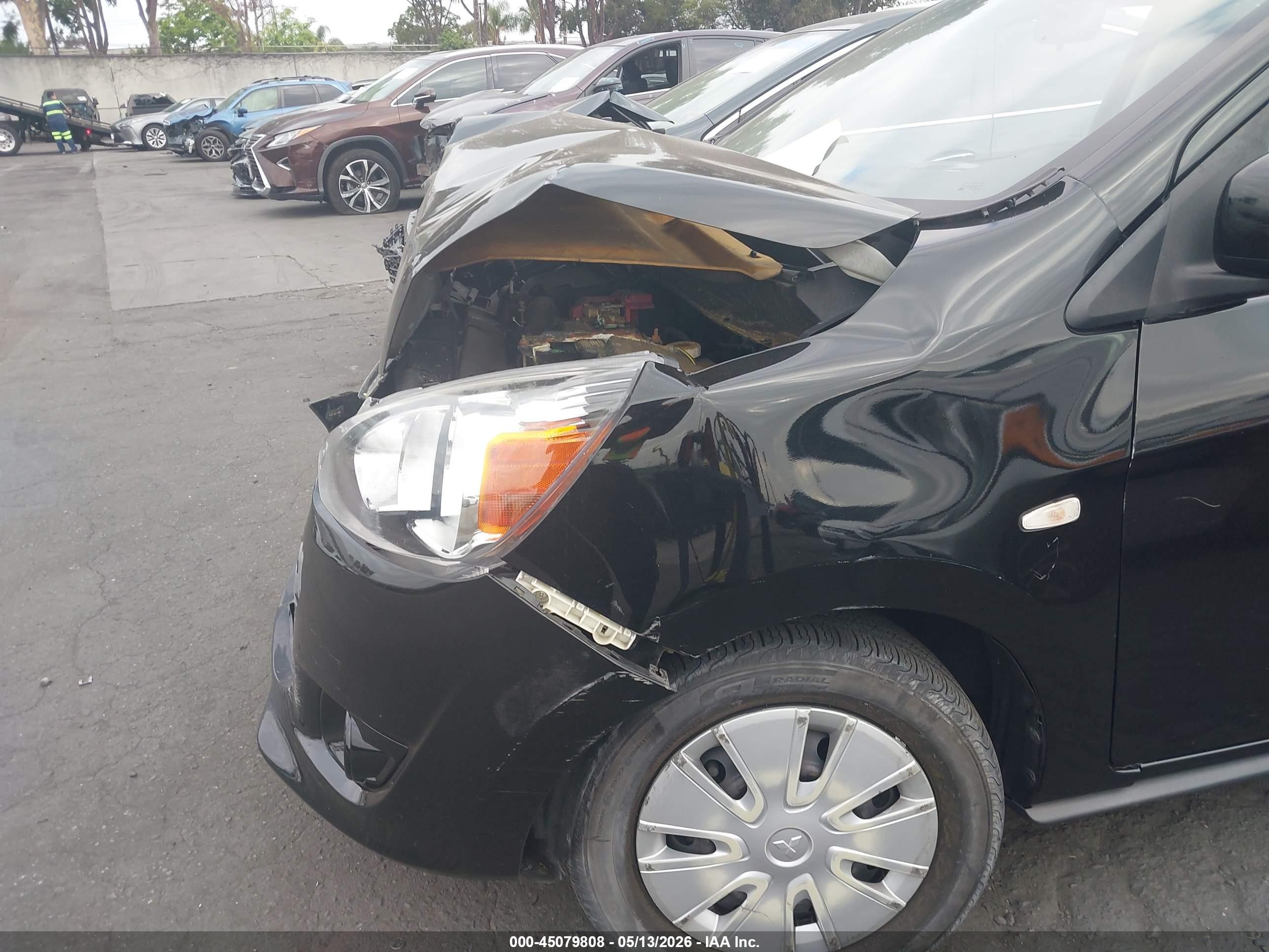 2015 Mitsubishi Mirage De Black vin: ML32A3HJ0FH014062