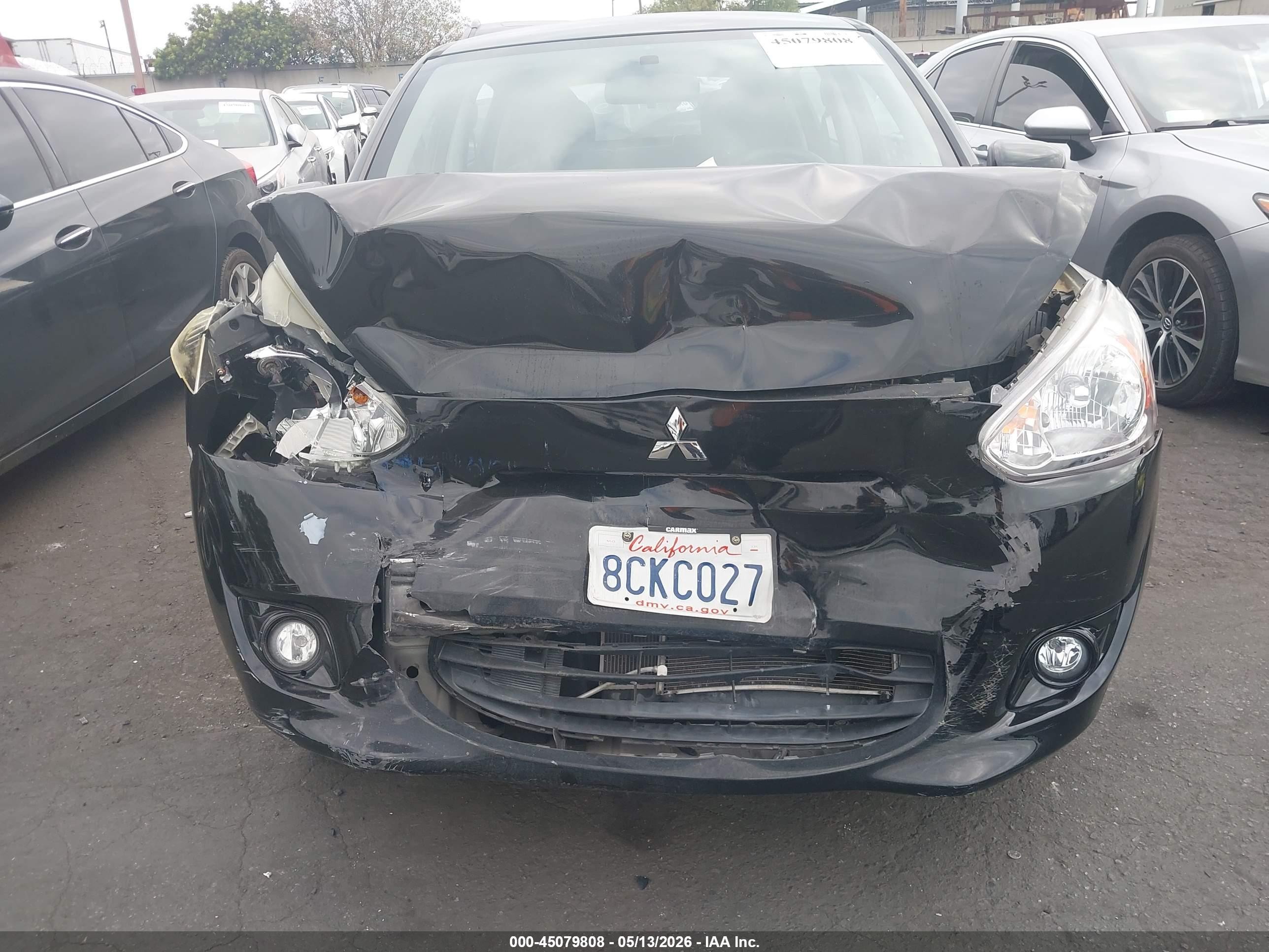 2015 Mitsubishi Mirage De Black vin: ML32A3HJ0FH014062