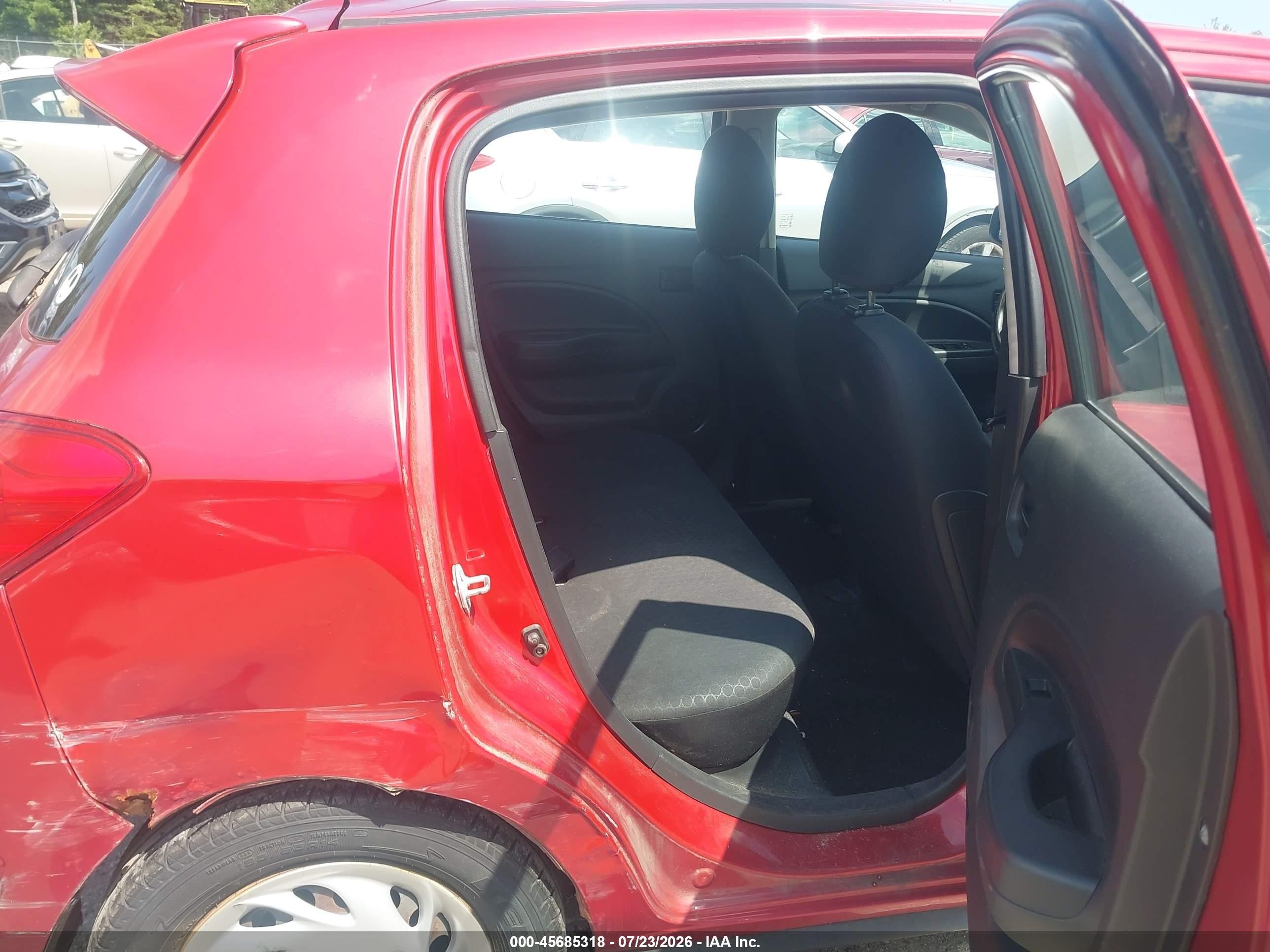 2015 Mitsubishi Mirage De/rf Red vin: ML32A3HJ0FH046459