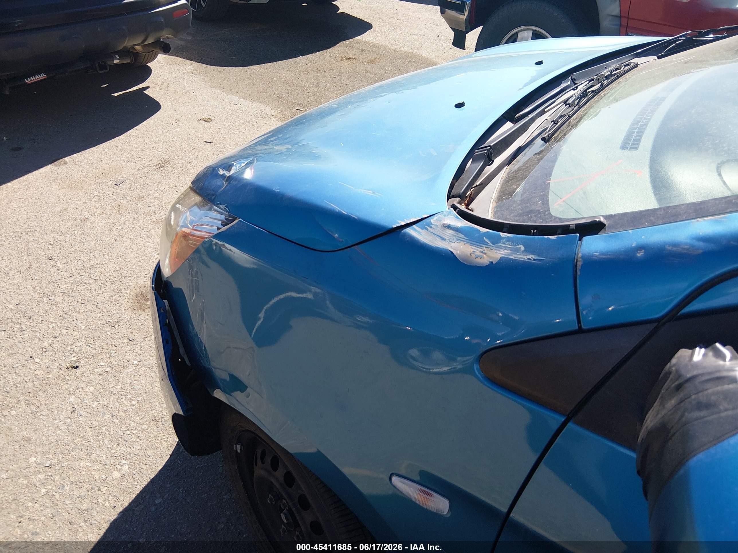 2015 Mitsubishi Mirage De Blue vin: ML32A3HJ0FH048454