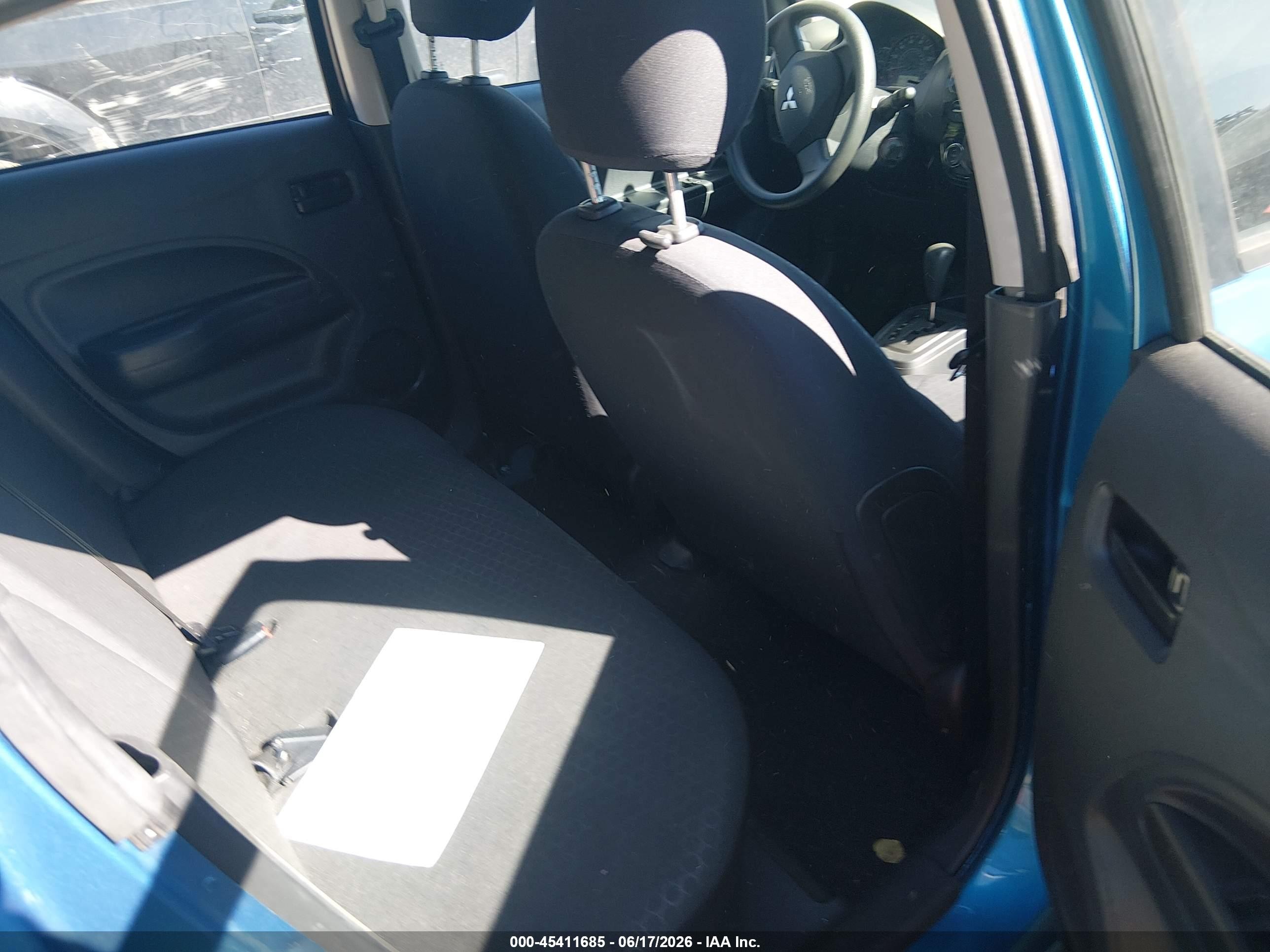 2015 Mitsubishi Mirage De Blue vin: ML32A3HJ0FH048454