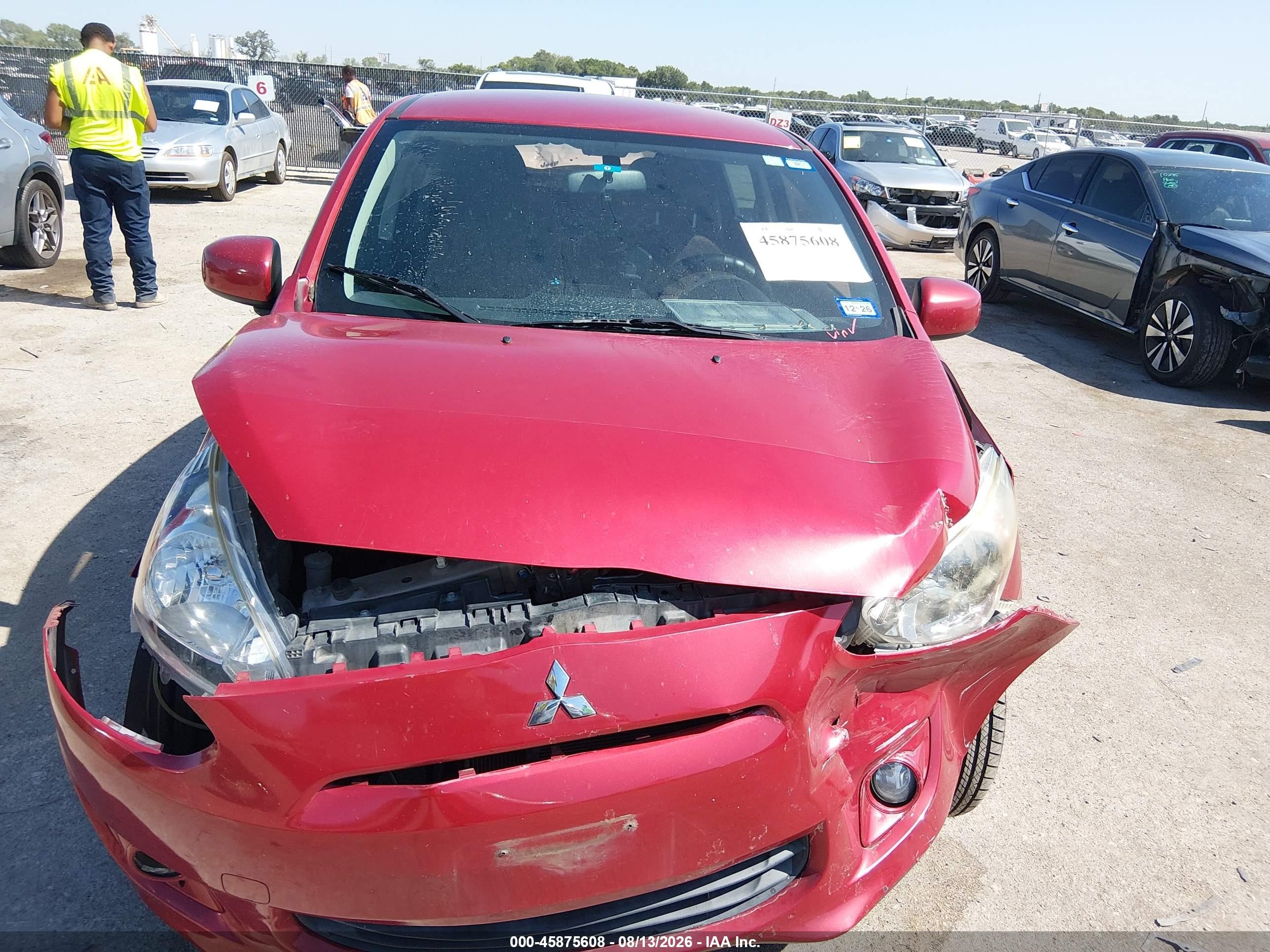 2015 Mitsubishi Mirage De Red vin: ML32A3HJ0FH054514