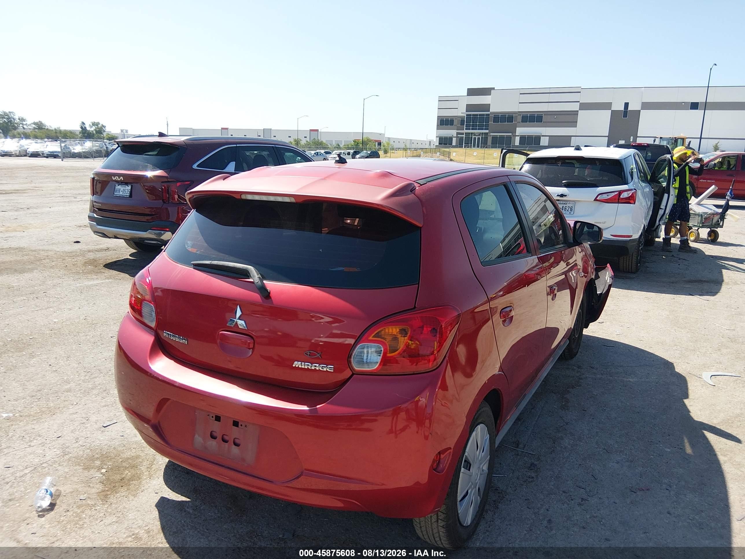2015 Mitsubishi Mirage De Red vin: ML32A3HJ0FH054514