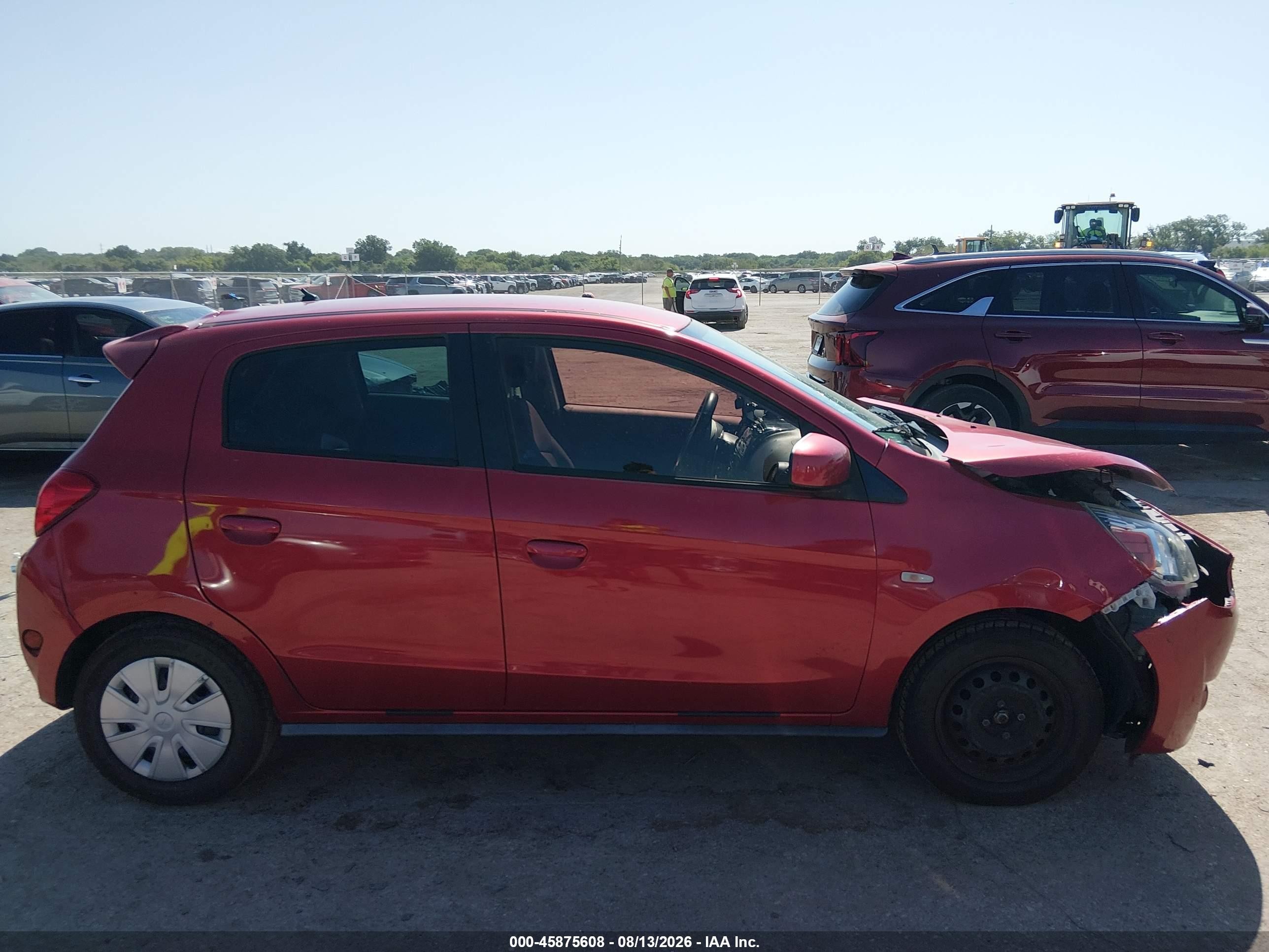 2015 Mitsubishi Mirage De Red vin: ML32A3HJ0FH054514