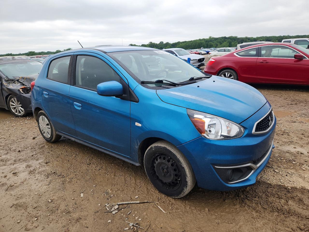 2020 Mitsubishi Mirage Es Blue vin: ML32A3HJ0LH003395