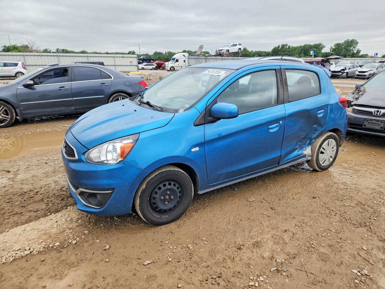 2020 Mitsubishi Mirage Es Blue vin: ML32A3HJ0LH003395