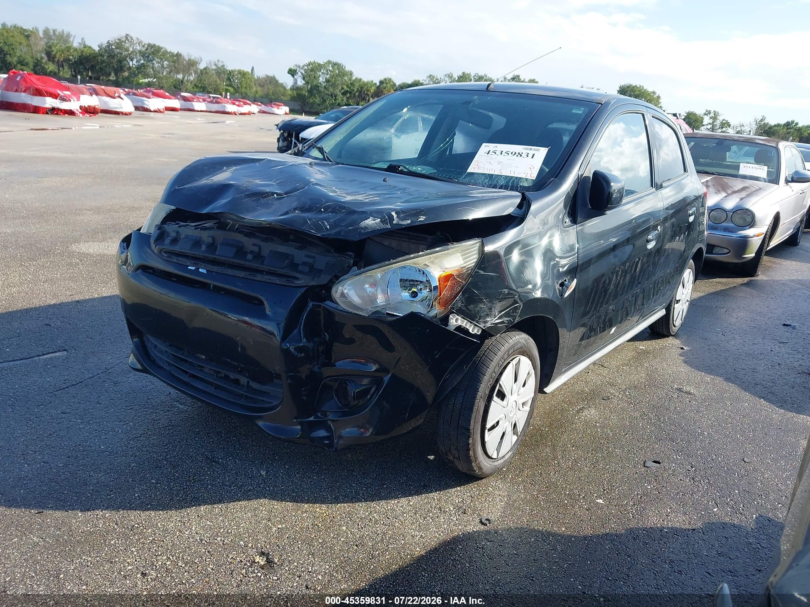 2014 Mitsubishi Mirage De Black vin: ML32A3HJ1EH007328