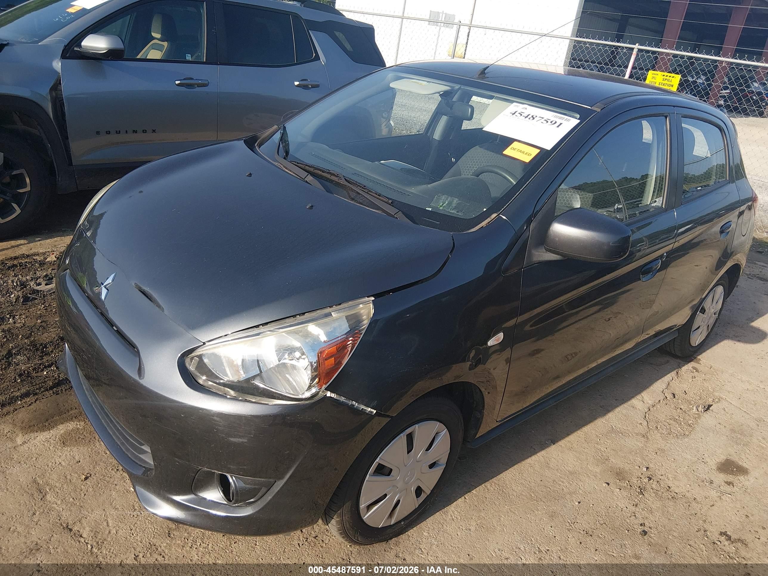 2014 Mitsubishi Mirage De Gray vin: ML32A3HJ1EH013579