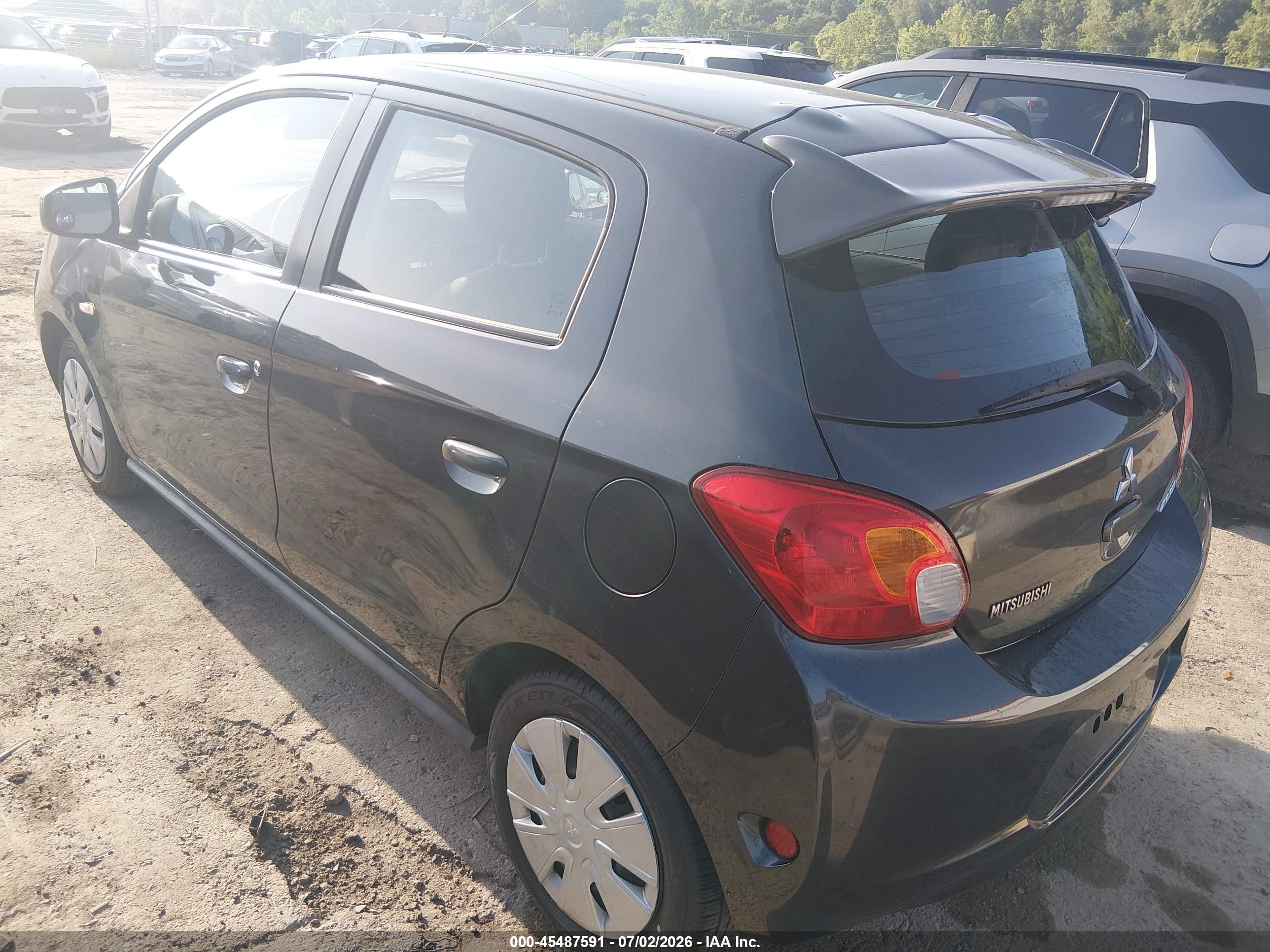 2014 Mitsubishi Mirage De Gray vin: ML32A3HJ1EH013579