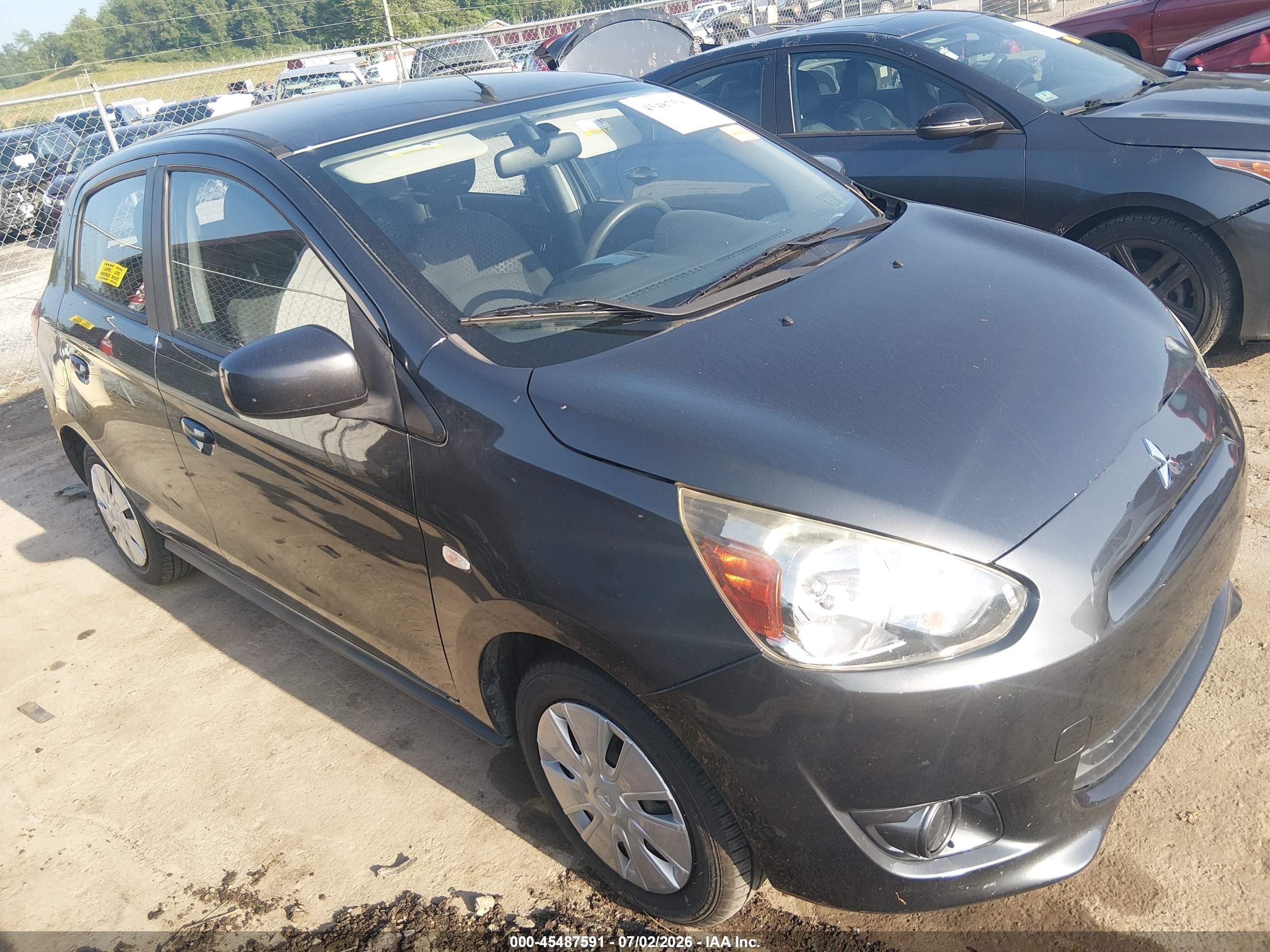 2014 Mitsubishi Mirage De Серый vin: ML32A3HJ1EH013579
