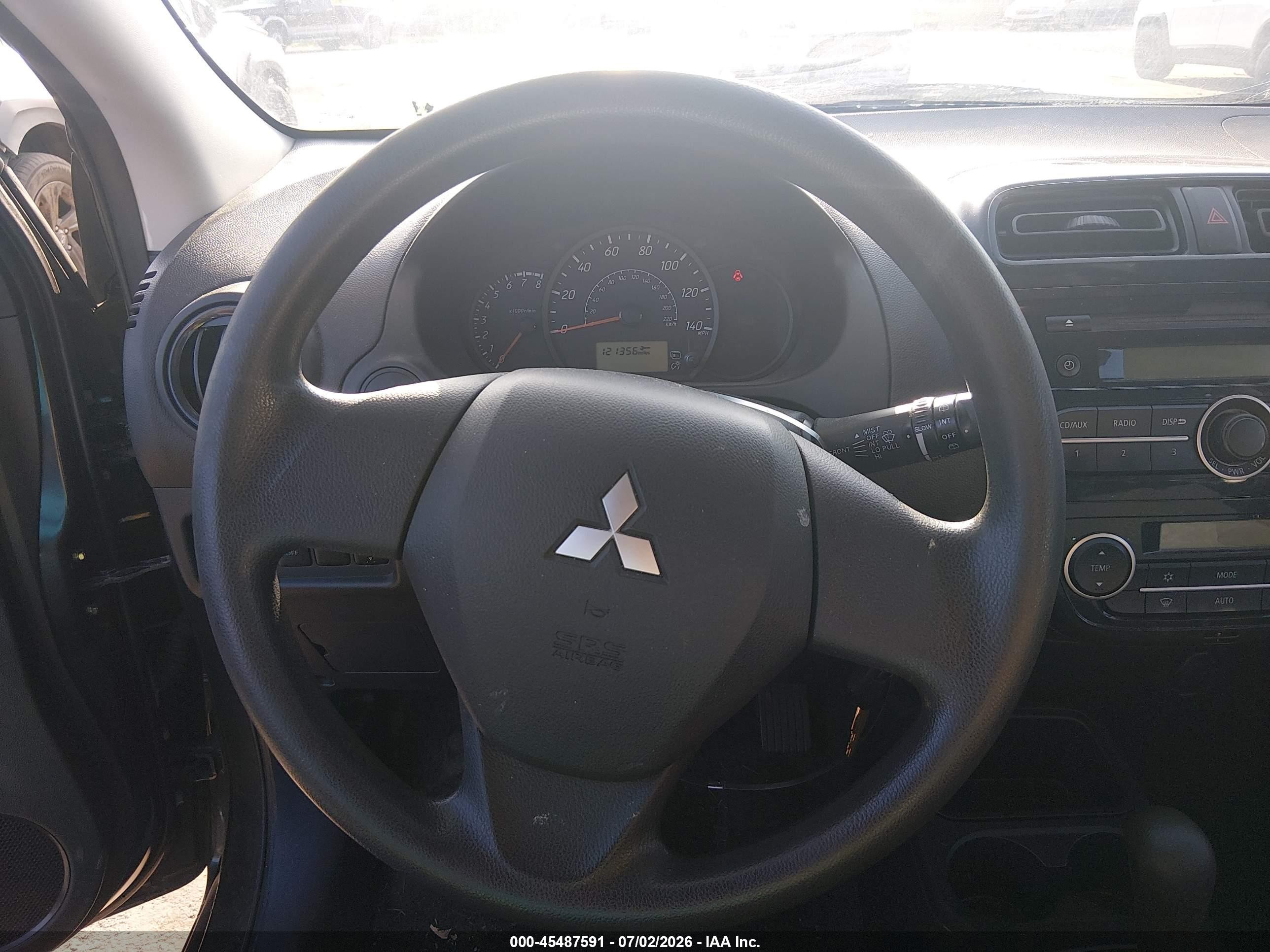2014 Mitsubishi Mirage De Gray vin: ML32A3HJ1EH013579