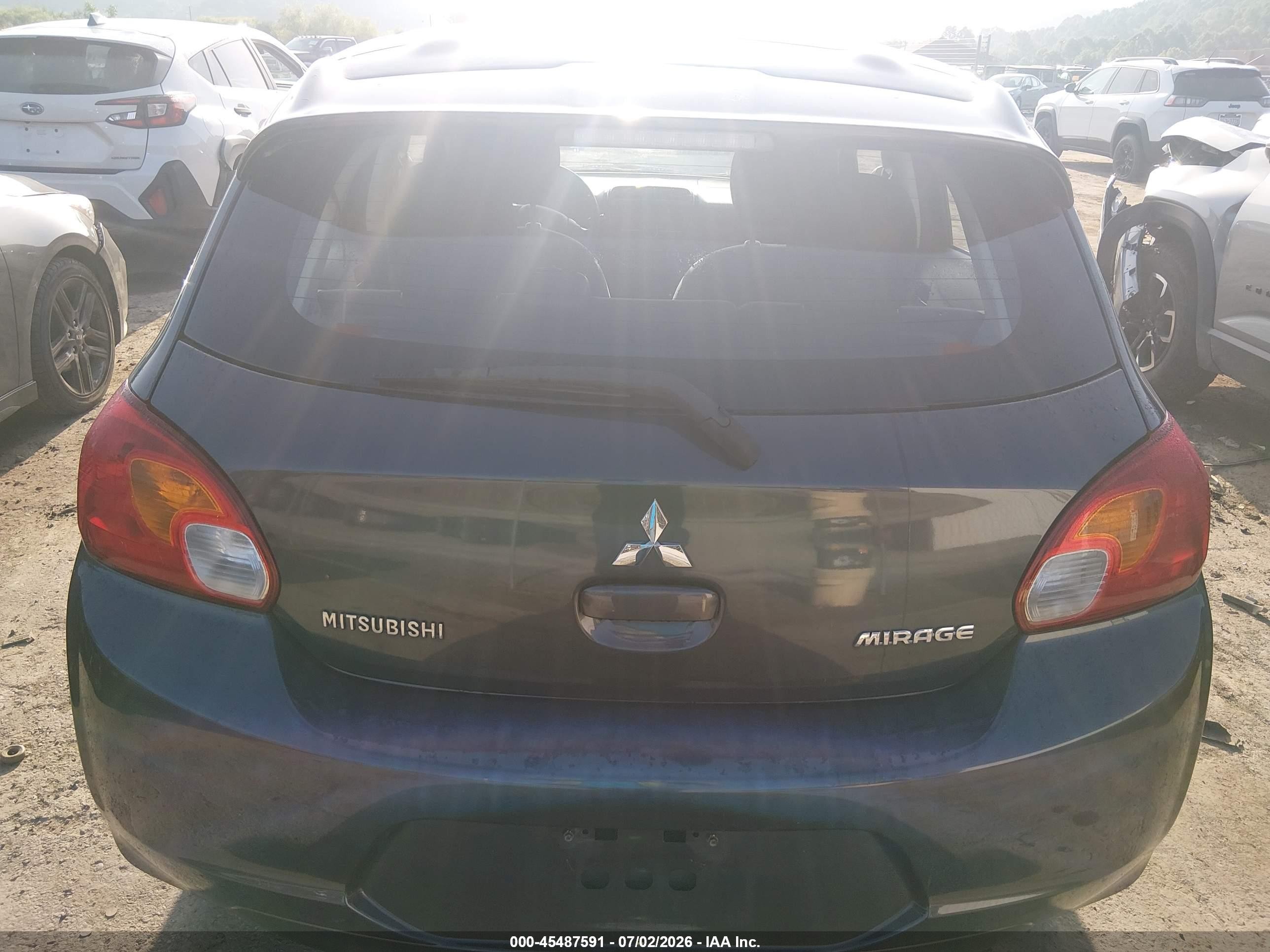 2014 Mitsubishi Mirage De Gray vin: ML32A3HJ1EH013579