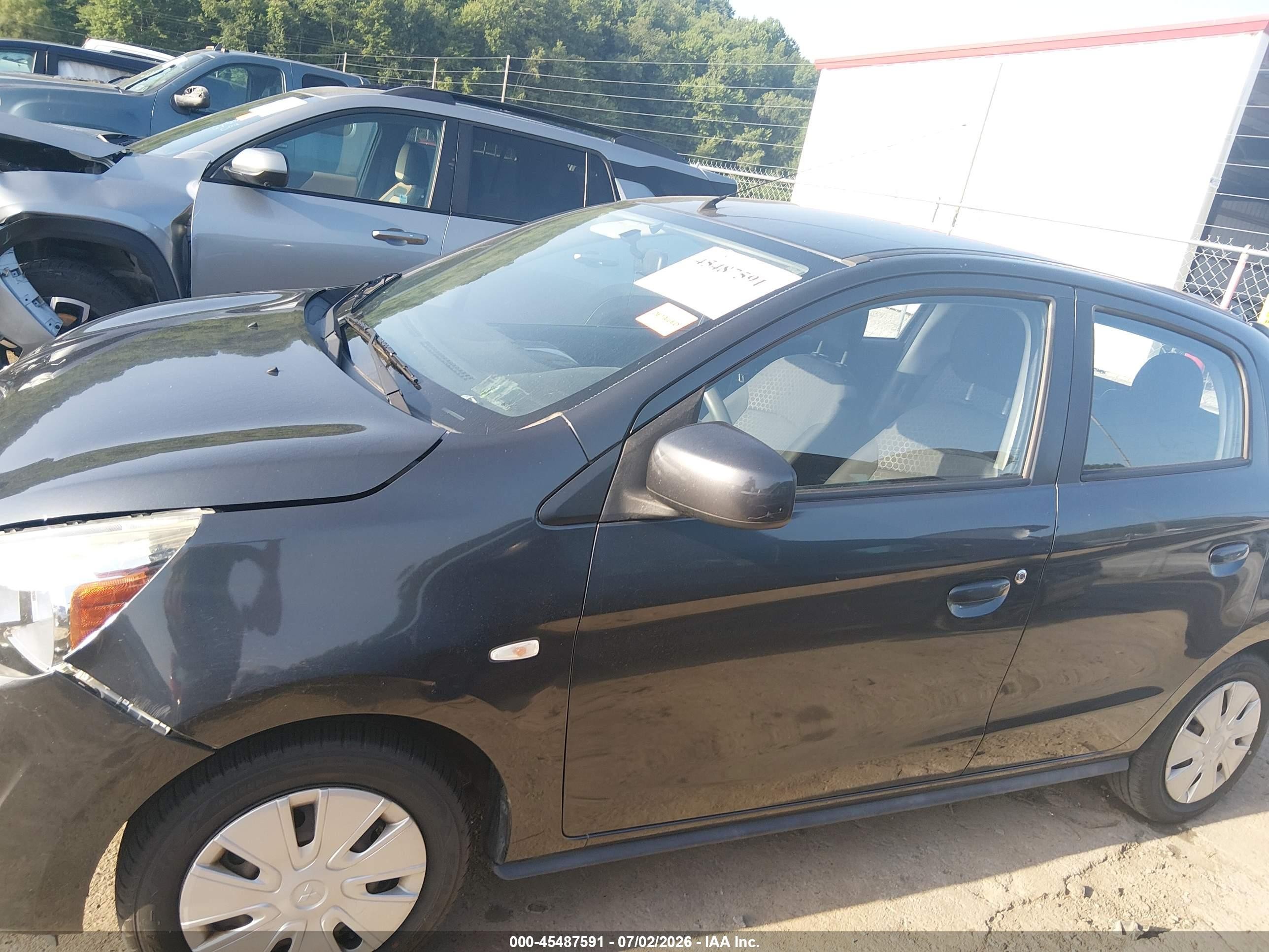 2014 Mitsubishi Mirage De Gray vin: ML32A3HJ1EH013579