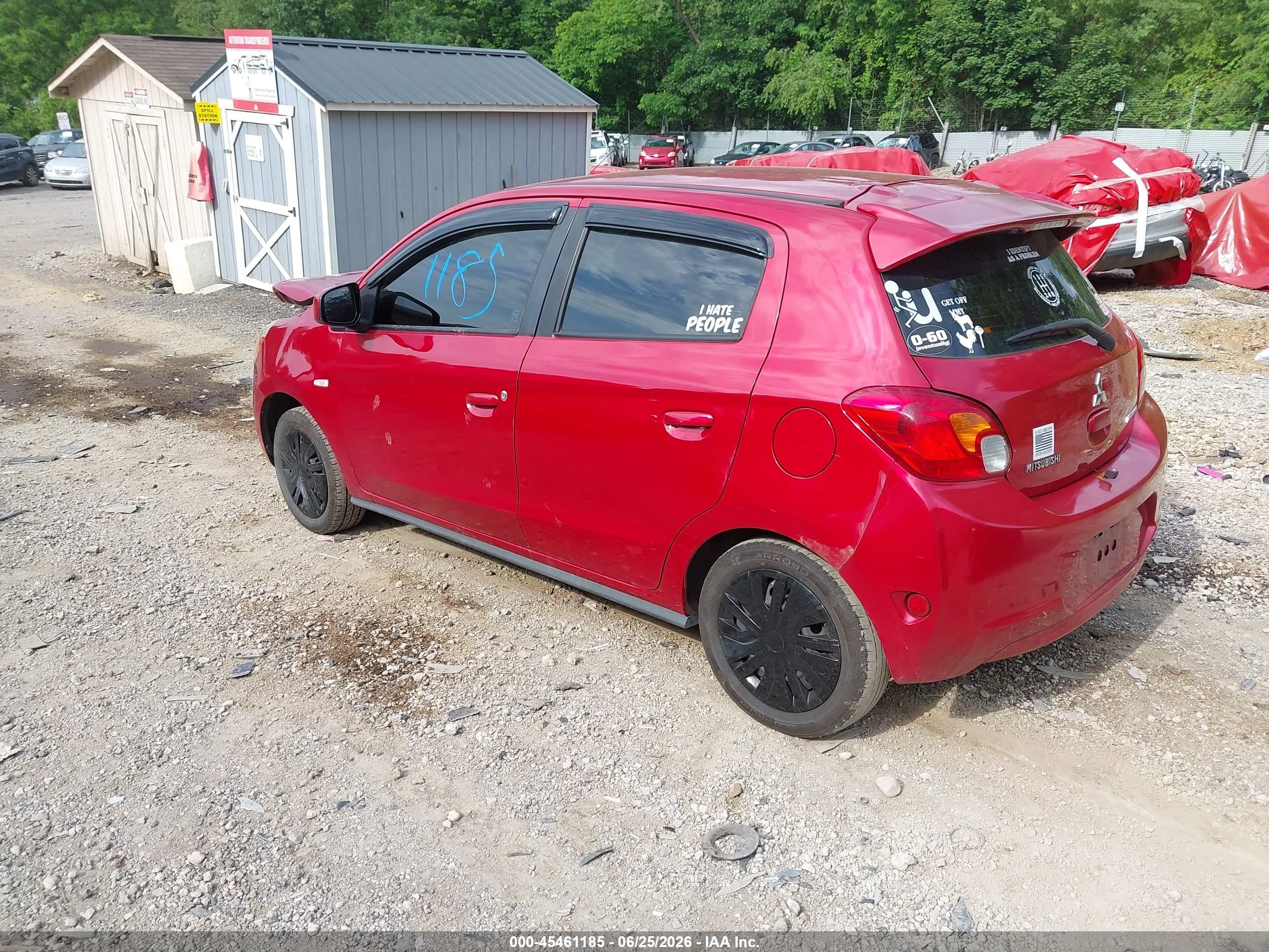 2014 Mitsubishi Mirage De Red vin: ML32A3HJ1EH018779