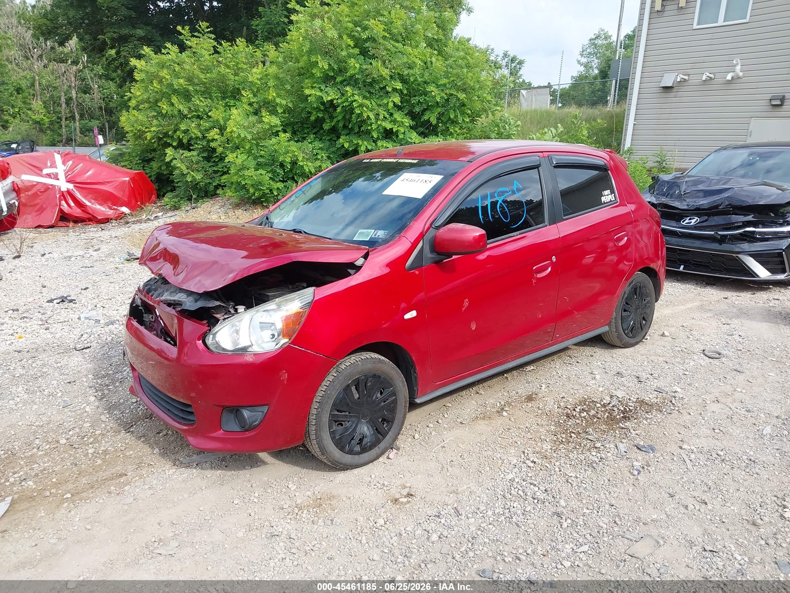 2014 Mitsubishi Mirage De Red vin: ML32A3HJ1EH018779