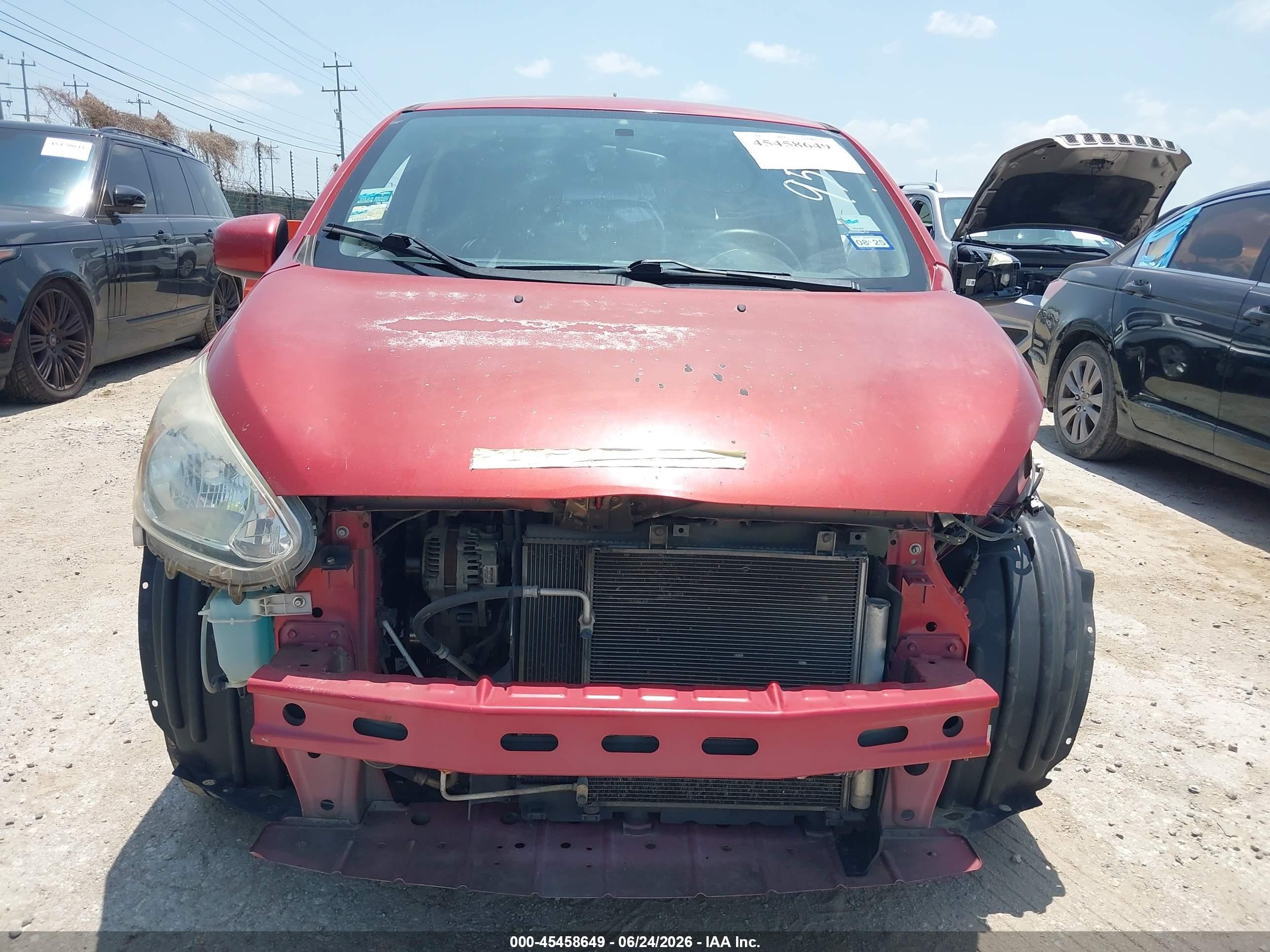 2015 Mitsubishi Mirage De Red vin: ML32A3HJ1FH043750