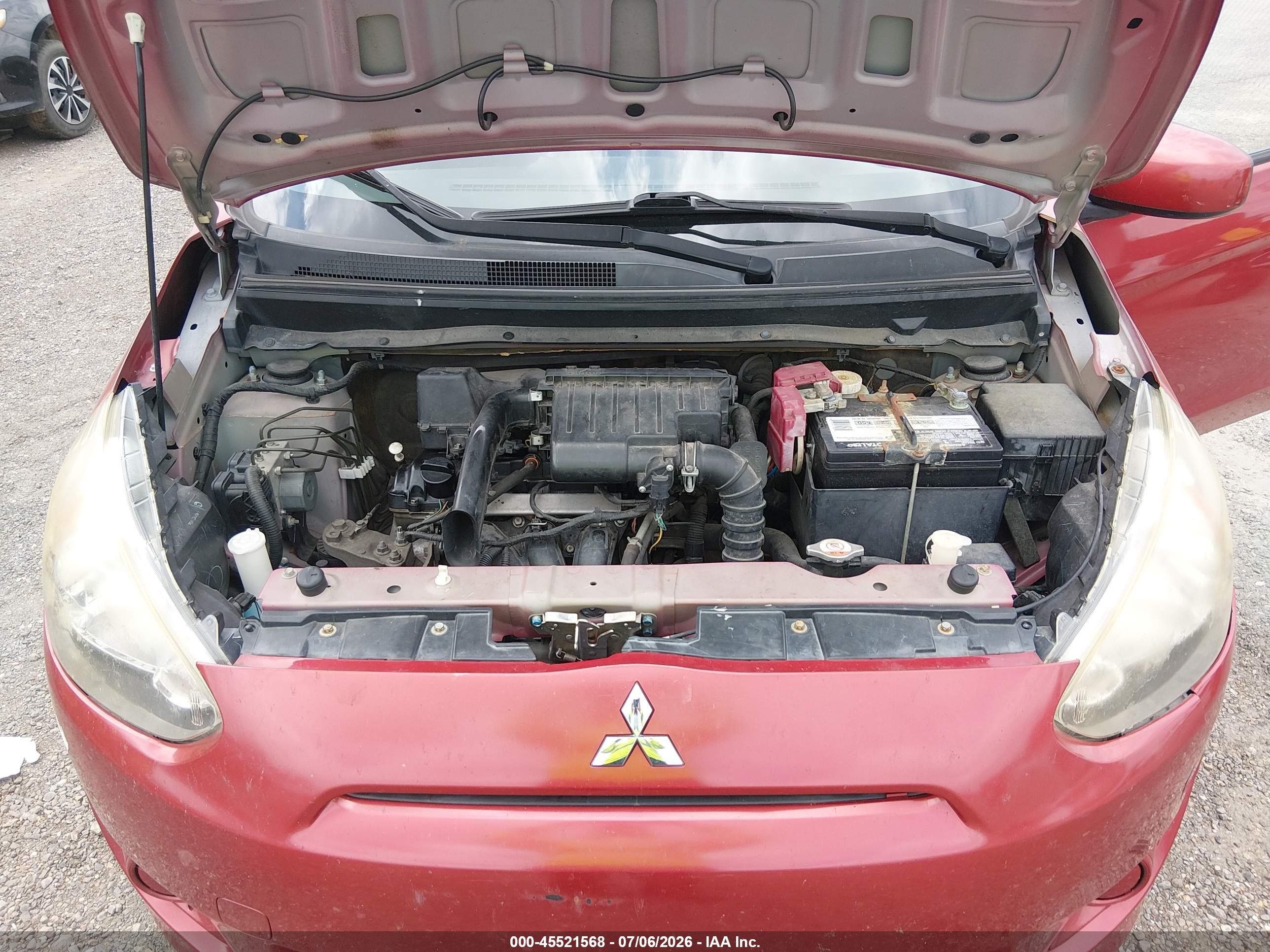 2015 Mitsubishi Mirage De Red vin: ML32A3HJ1FH043957