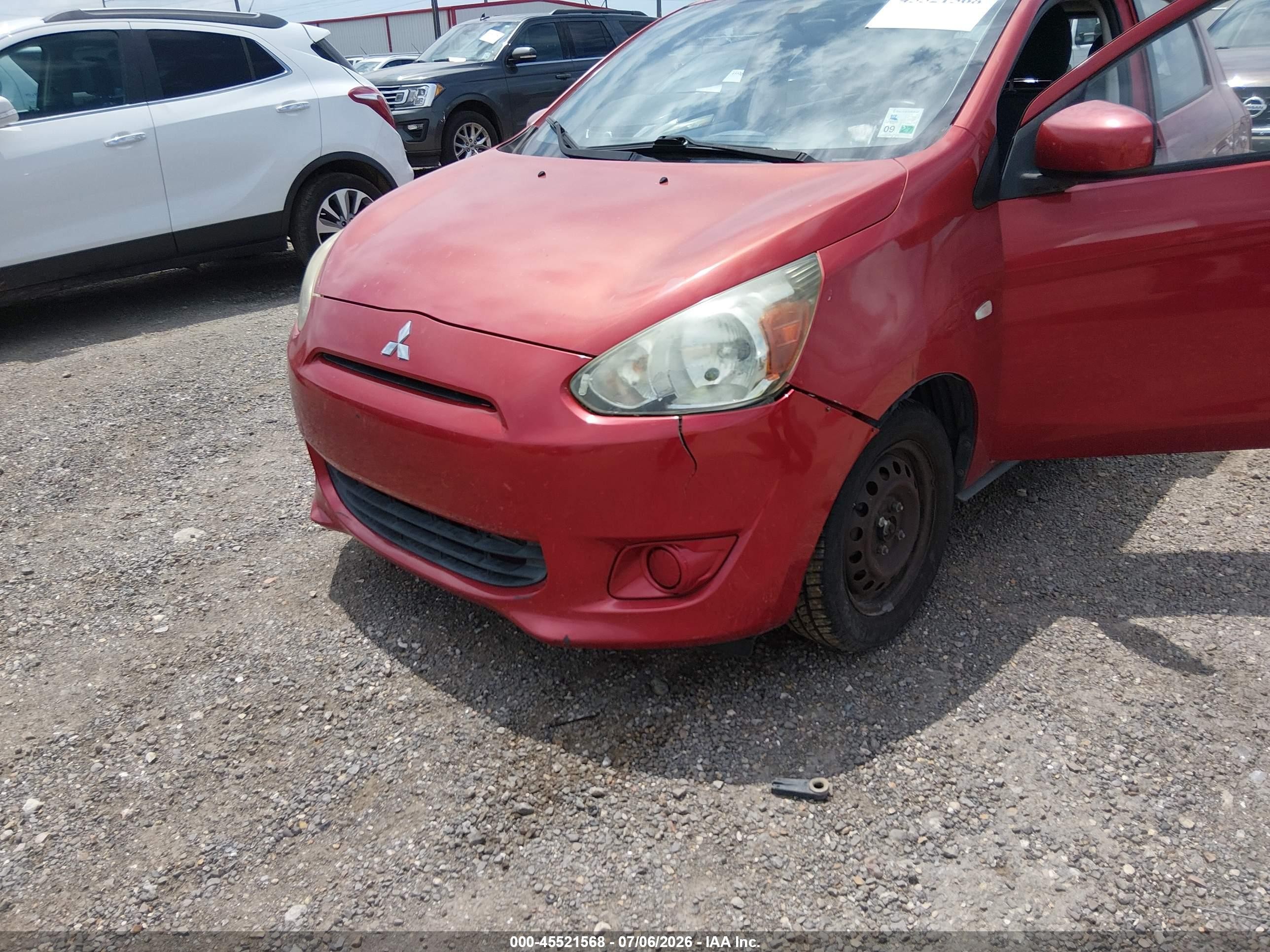 2015 Mitsubishi Mirage De Red vin: ML32A3HJ1FH043957