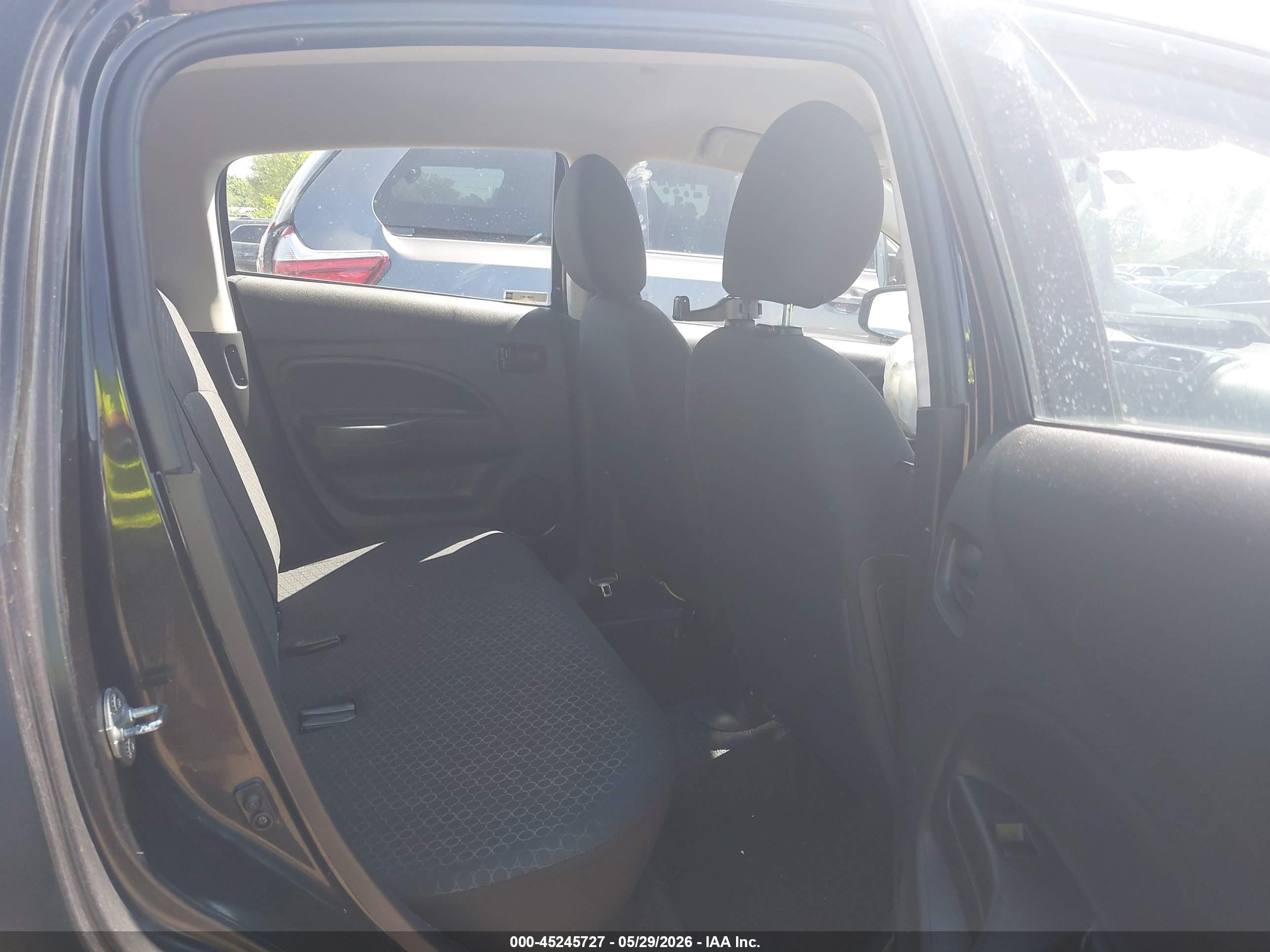 2015 Mitsubishi Mirage De/rf Black vin: ML32A3HJ1FH058894