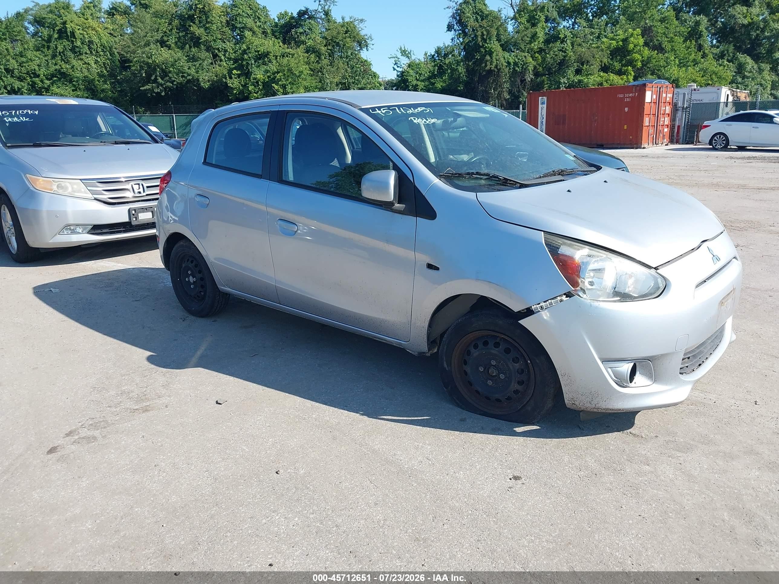 2015 Mitsubishi Mirage De Silver vin: ML32A3HJ1FH059060