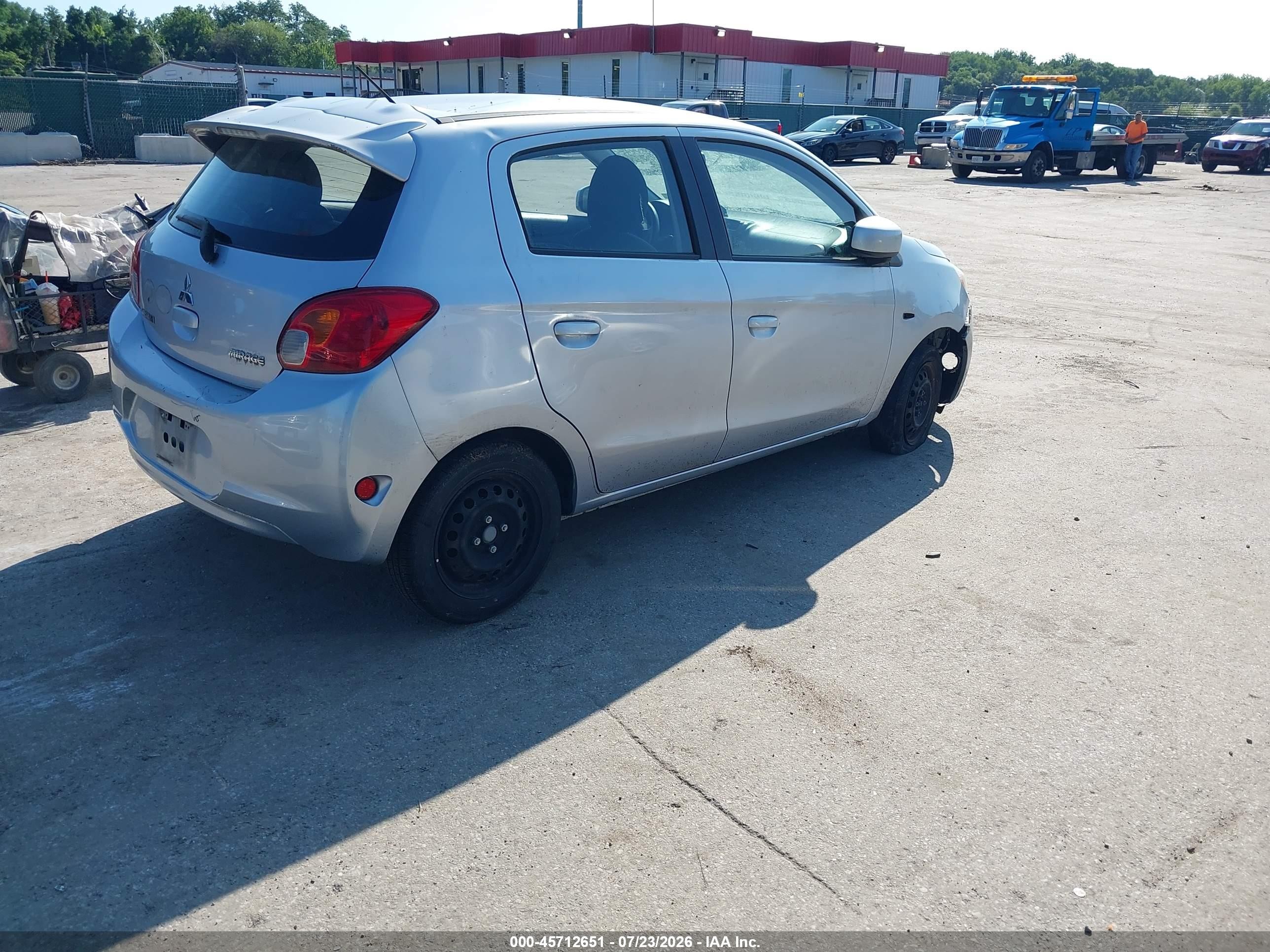 2015 Mitsubishi Mirage De Silver vin: ML32A3HJ1FH059060