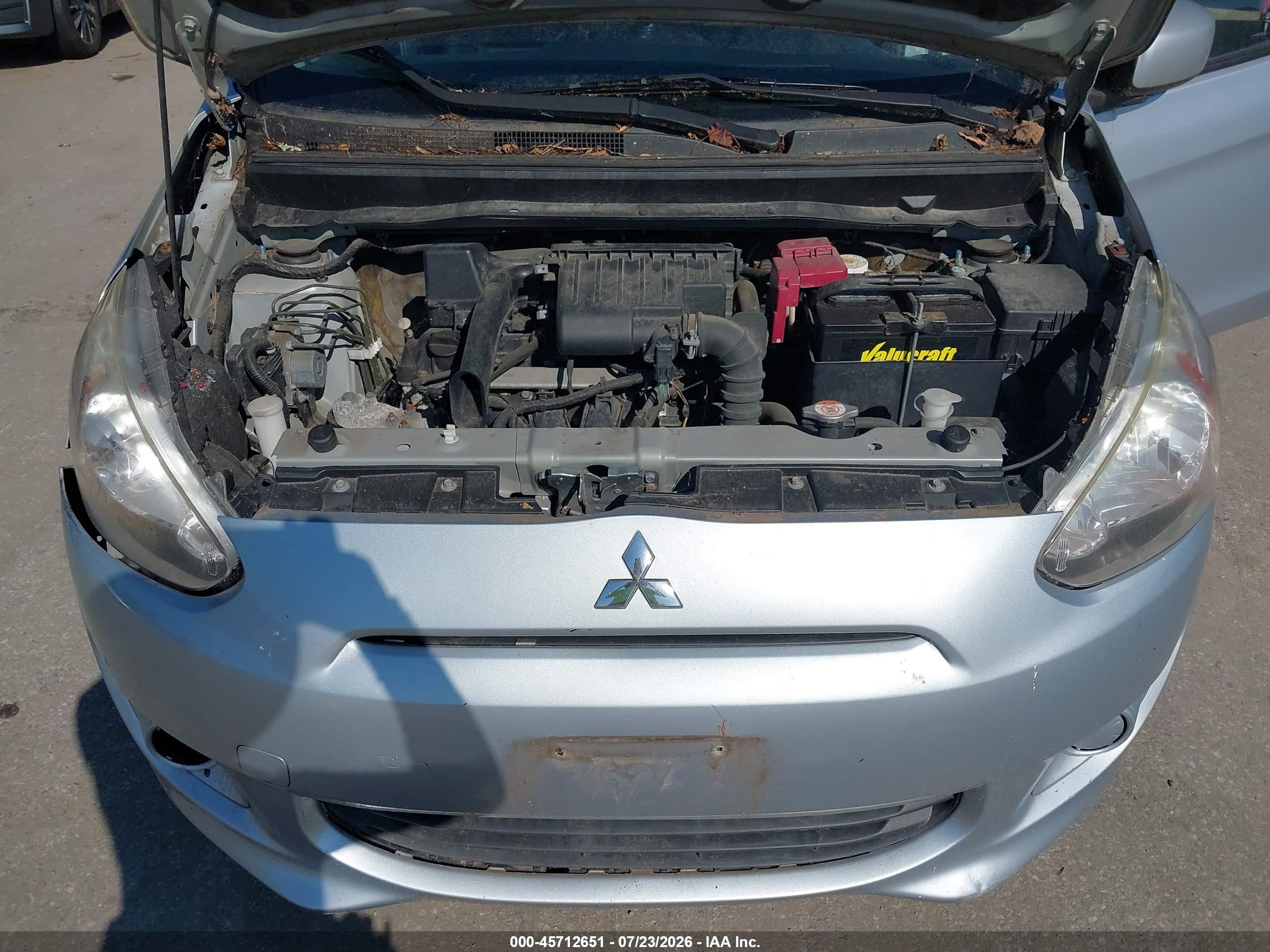 2015 Mitsubishi Mirage De Silver vin: ML32A3HJ1FH059060